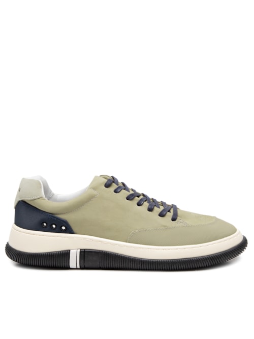 Tênis Masculino Hybrid Laces Nobuck - Bege
