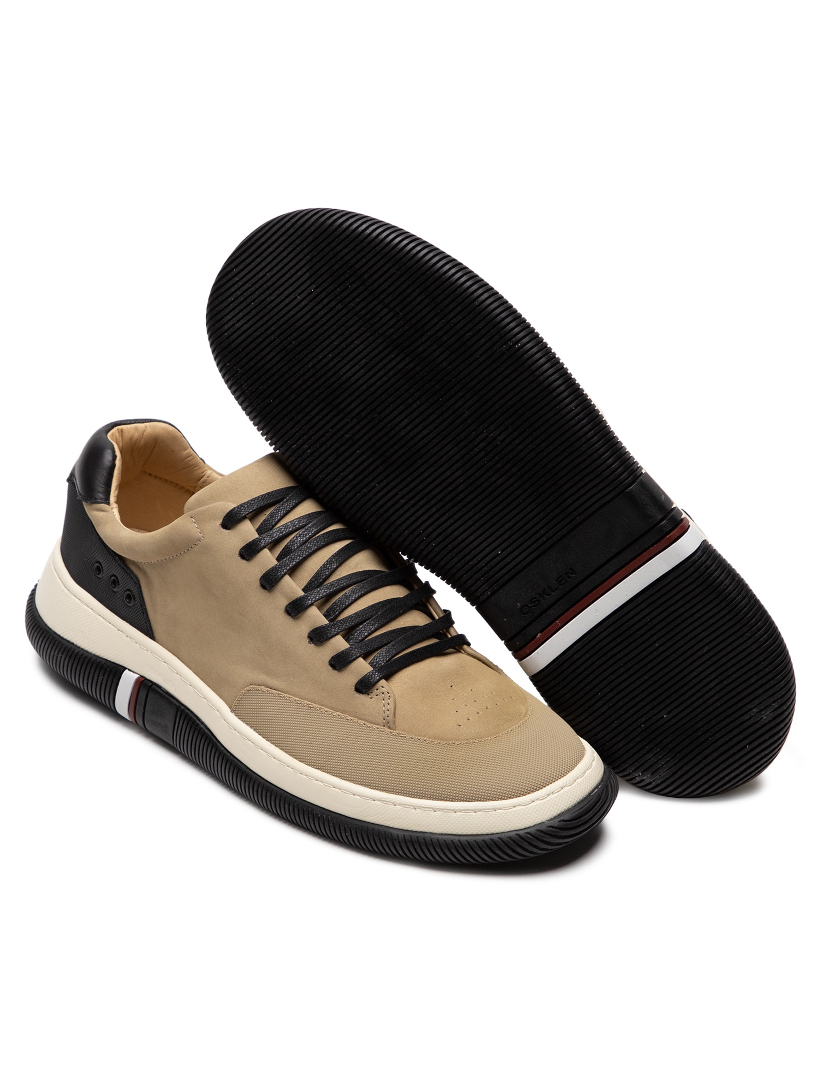 Osklen - Tênis Masculino Hybrid Laces Nobuck - Bege