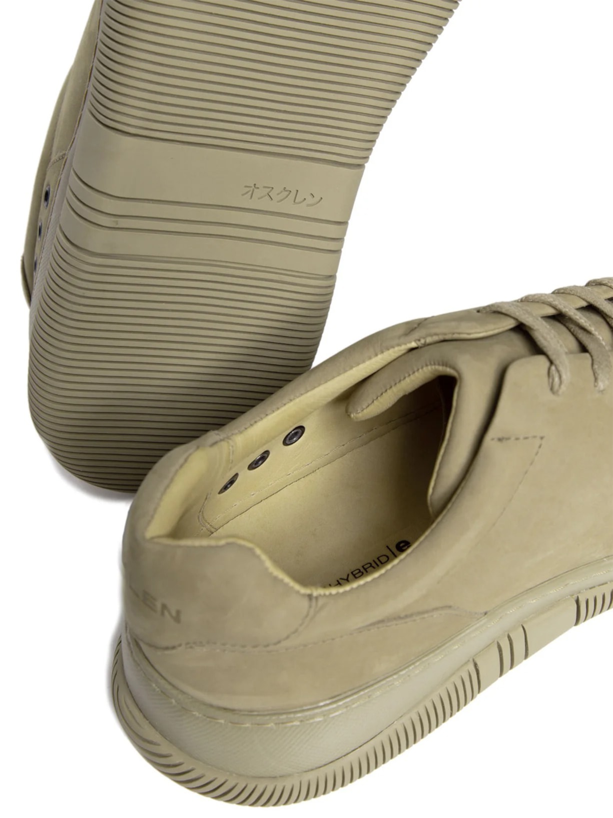 Tênis Masculino Hybrid Laces Nobuck Monochromatic Bege Osklen