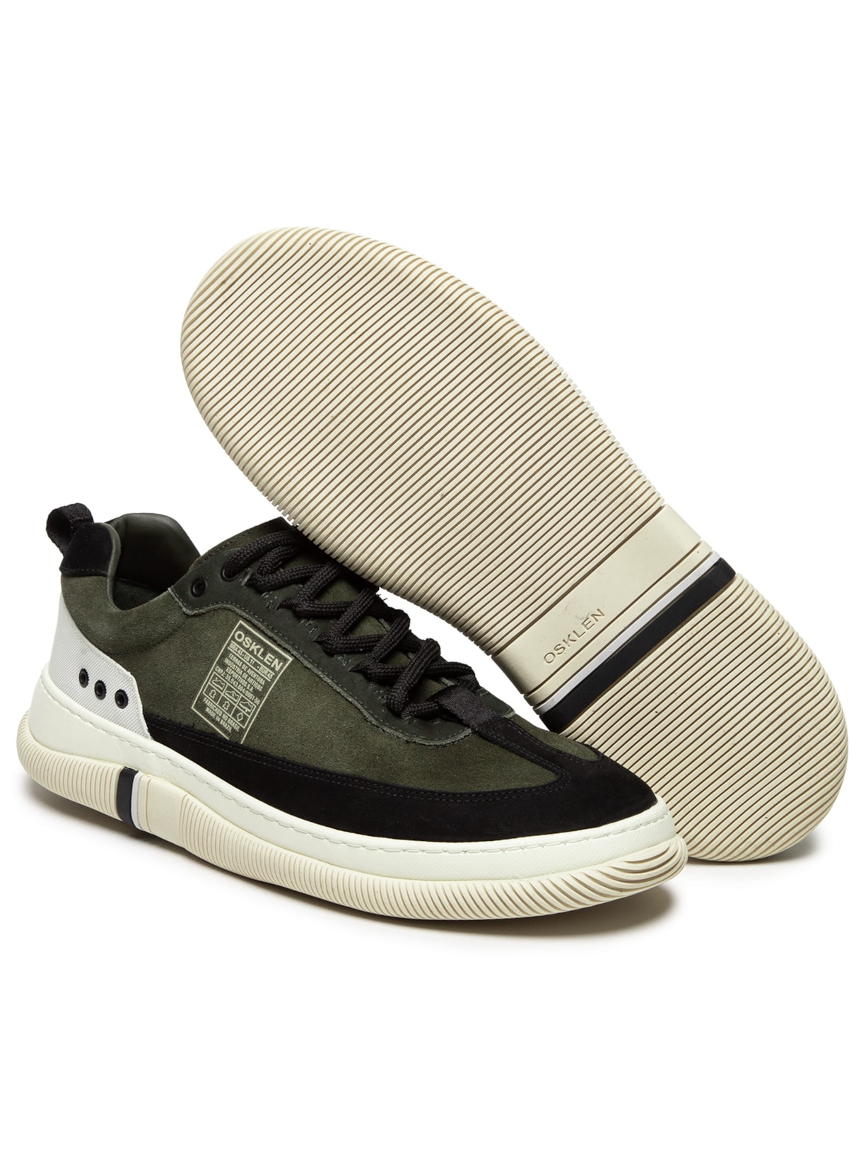 Tênis Masculino Hybrid Sprint Camurça Verde Osklen