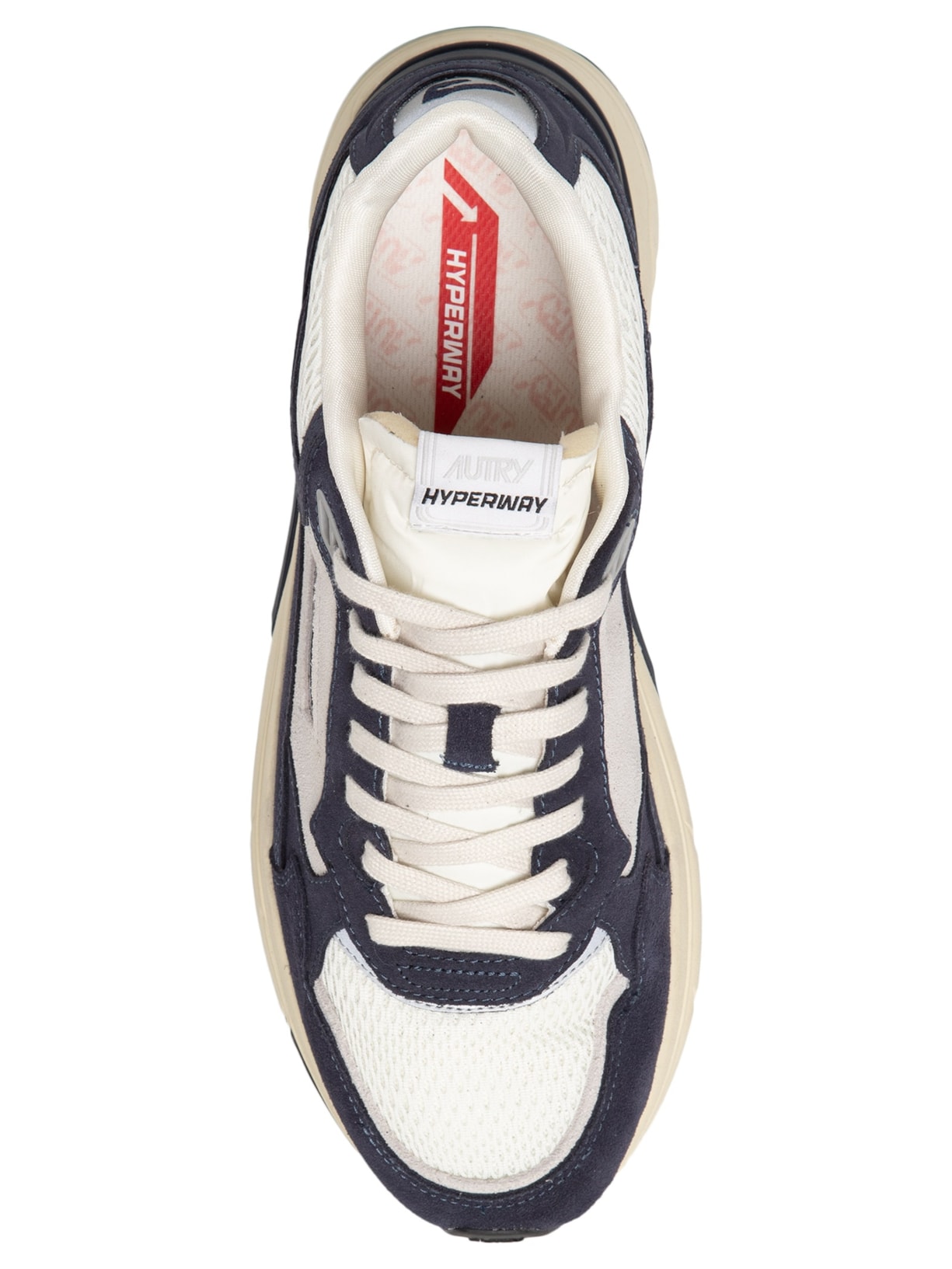 Tênis Masculino Hyperway Low Man Suede Bicolor Mesh Azul Autry