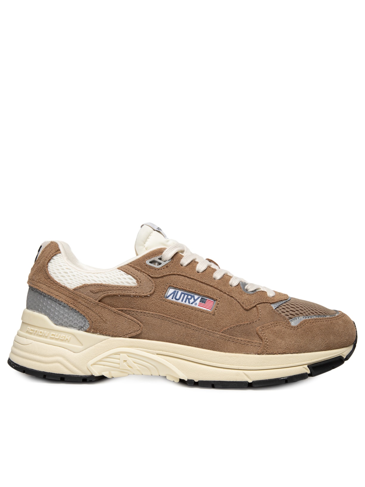 Tênis Masculino Hyperway Low Man Suede Mesh Marrom Autry