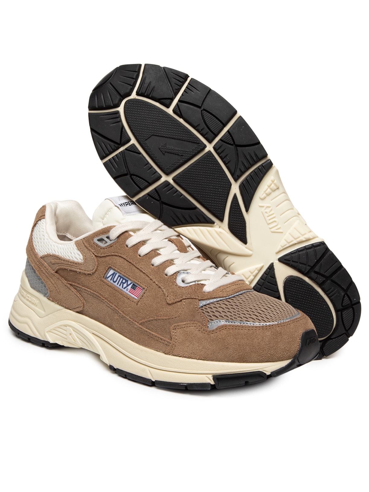 Tênis Masculino Hyperway Low Man Suede Mesh Marrom Autry
