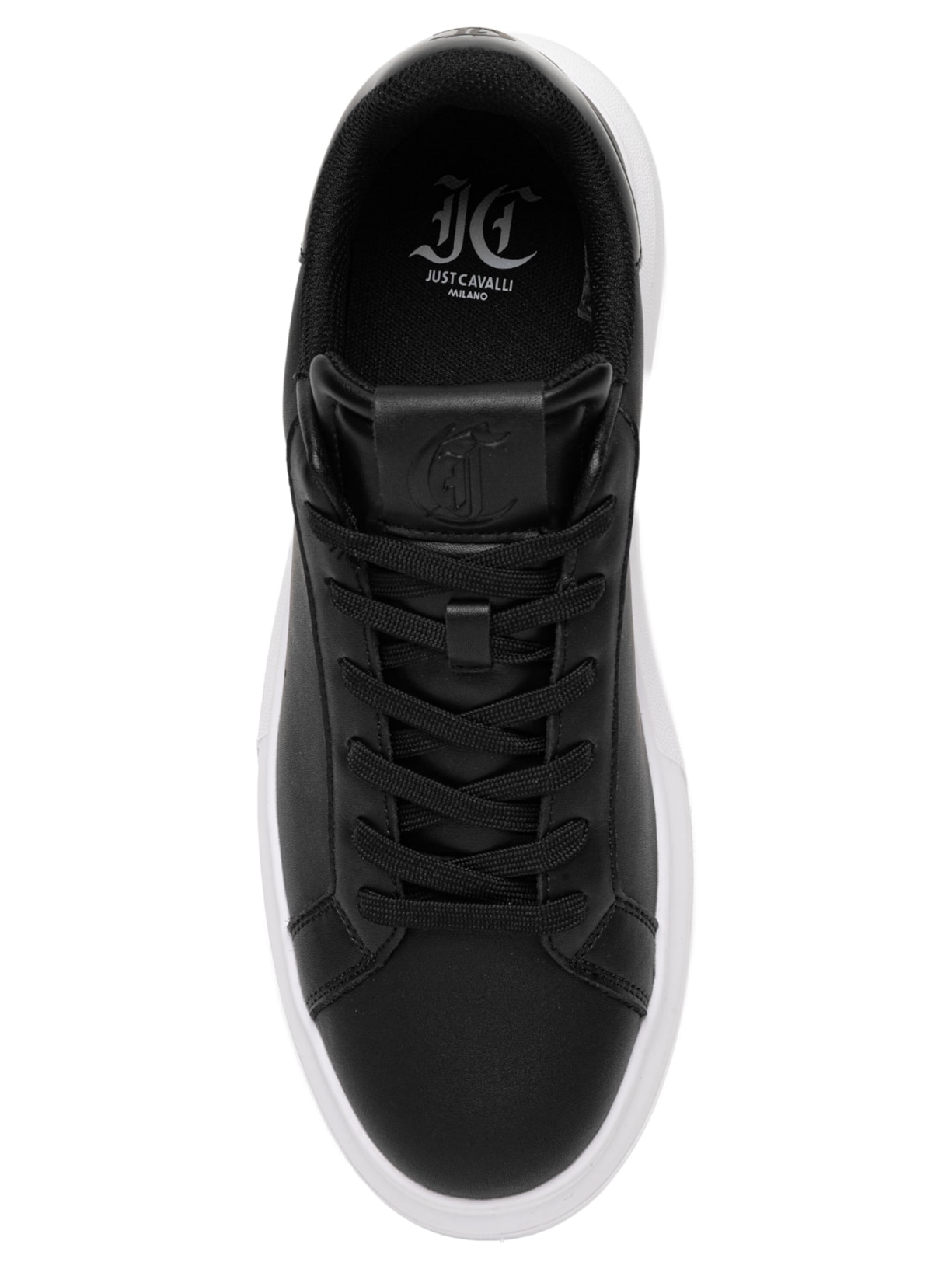 Tênis Masculino JC Genuine Leather Casual Preto Just Cavalli