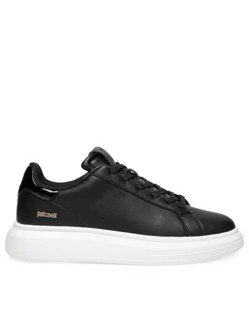 Tênis Masculino JC Genuine Leather Casual - Preto