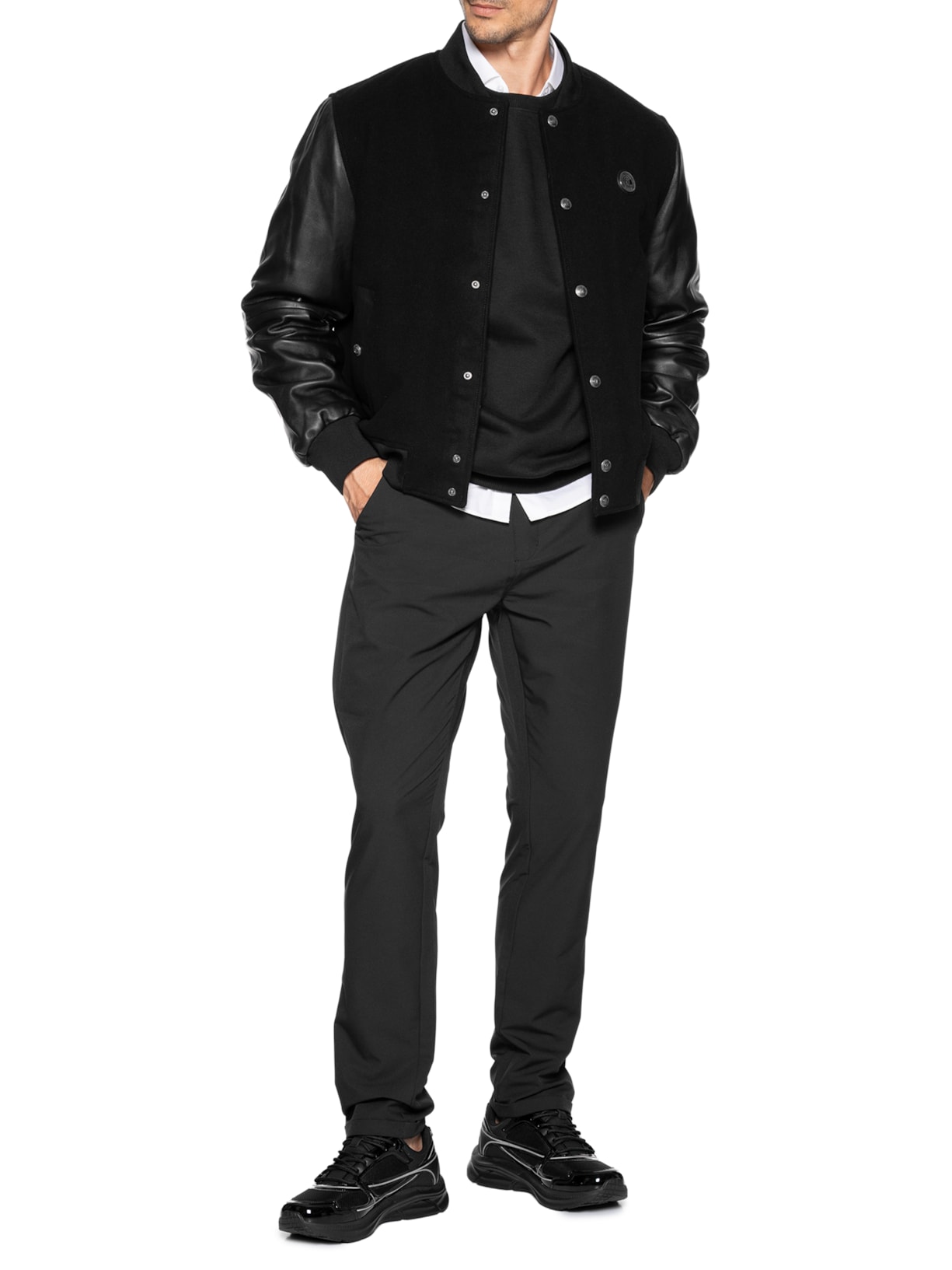 Tênis Masculino Leather Mesh Preto Just Cavalli