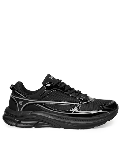 Tênis Masculino Leather Mesh - Preto