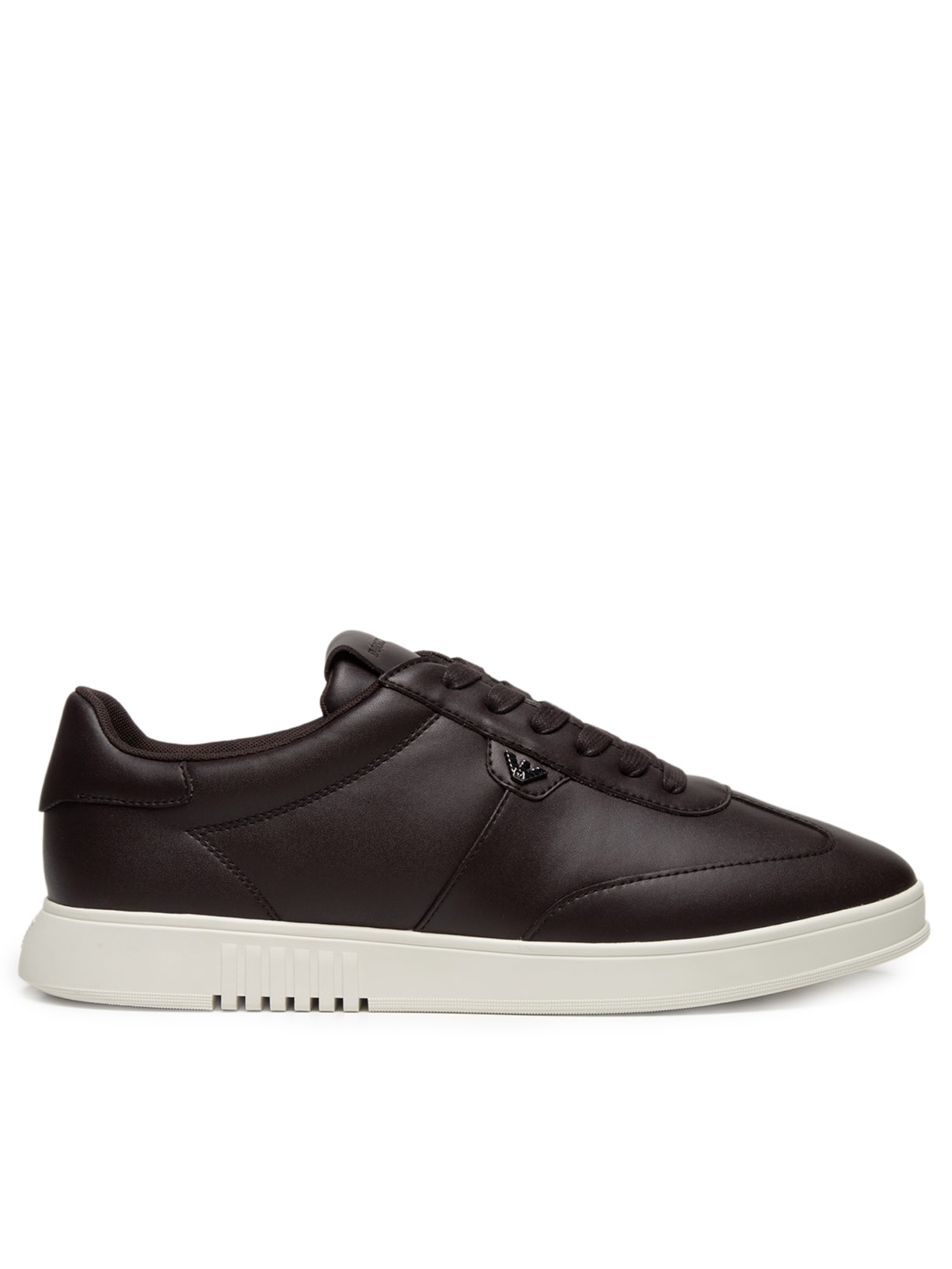 Tênis Masculino Leather Oyster Soft MFA Marrom Emporio Armani