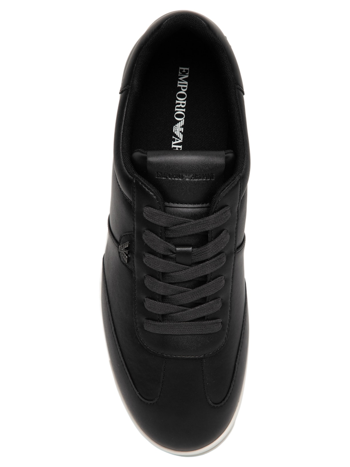 Tênis Masculino Leather Oyster Soft MFA Preto Emporio Armani