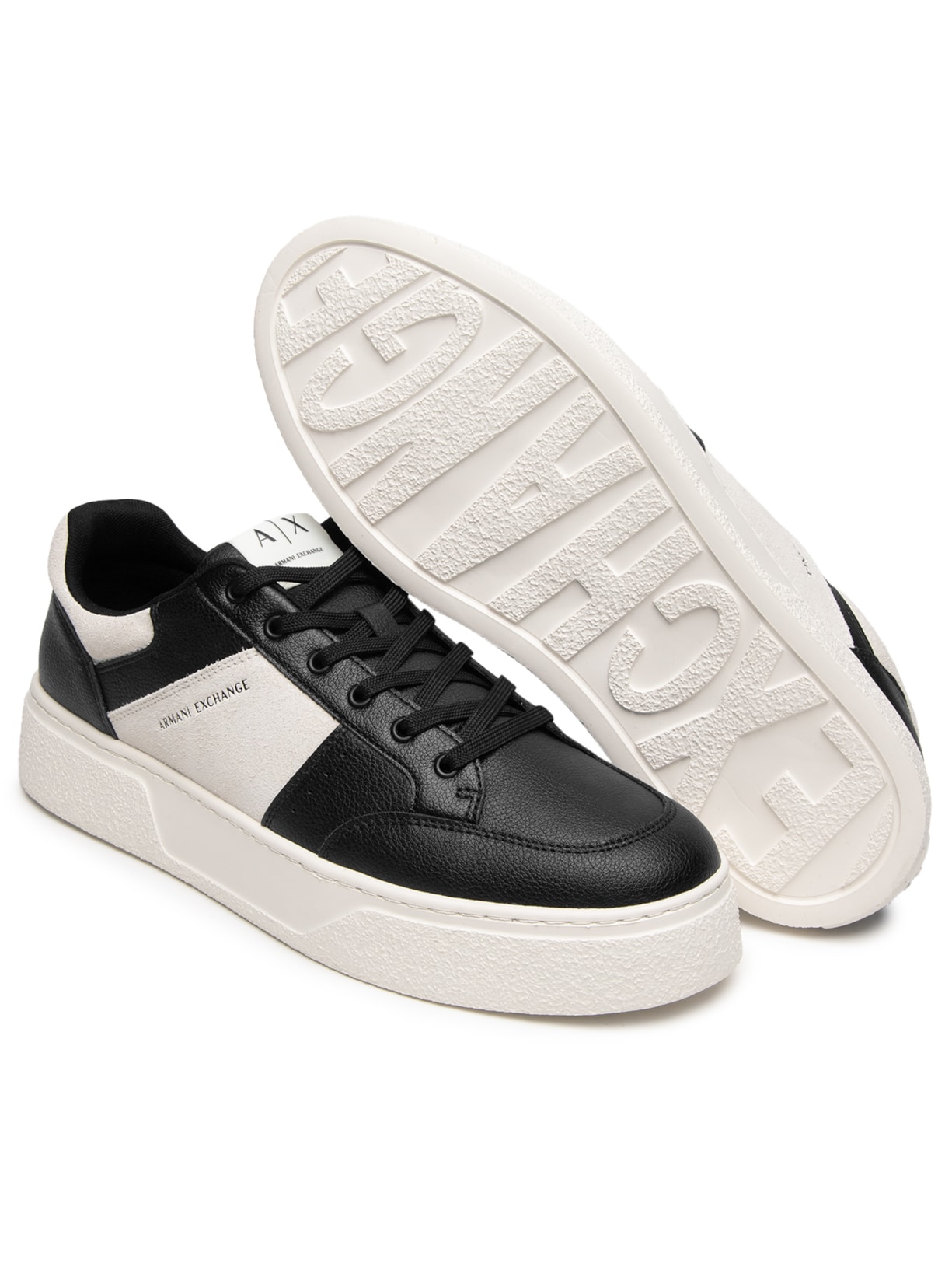 Tênis Masculino Lion Mini Tumbled Preto Armani Exchange