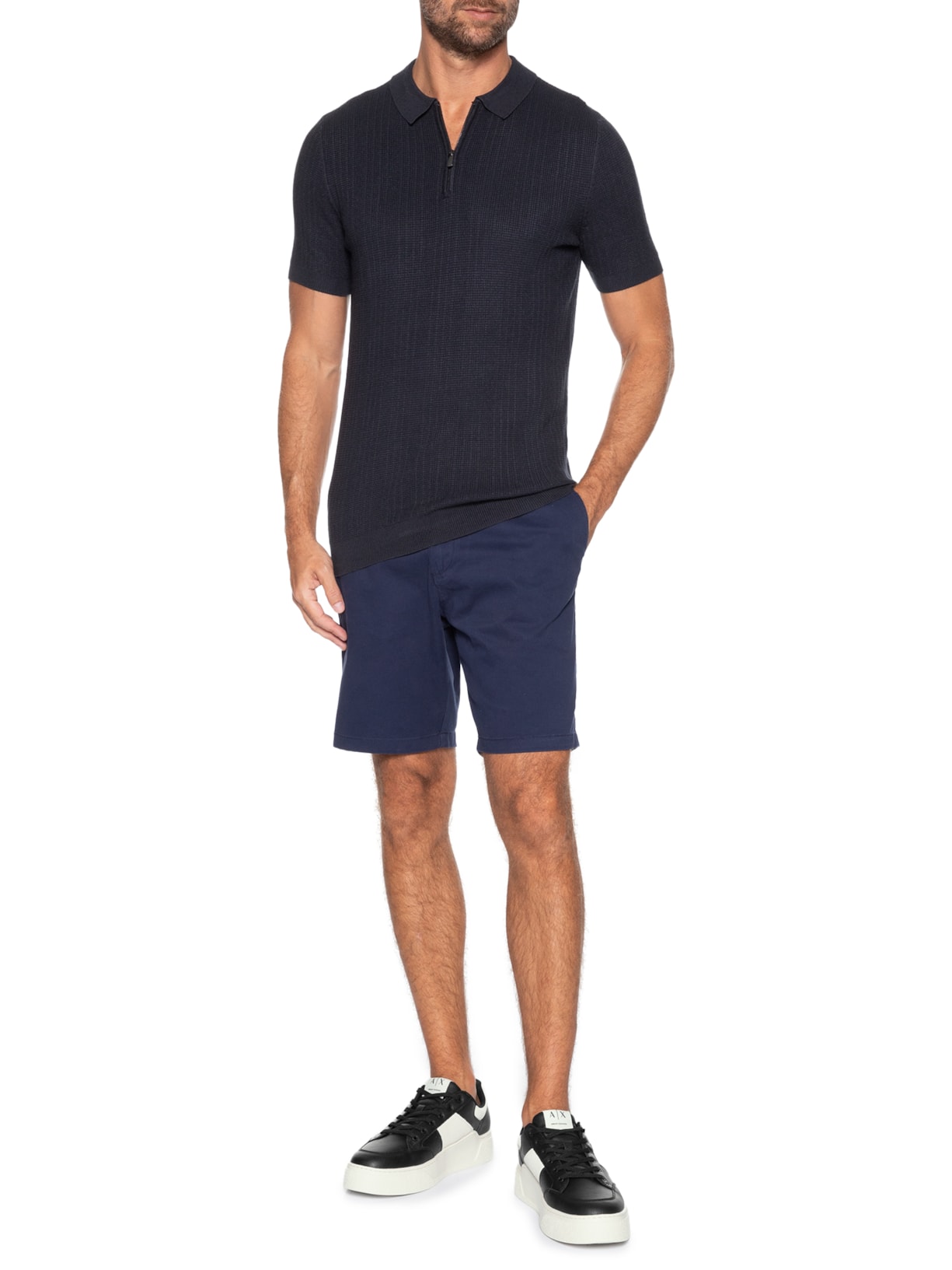 Tênis Masculino Lion Mini Tumbled Preto Armani Exchange