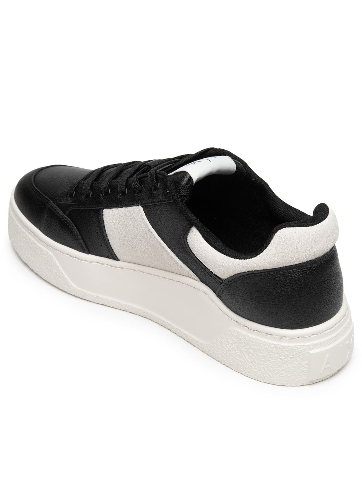 Tênis Masculino Lion Mini Tumbled – Preto Armani Exchange
