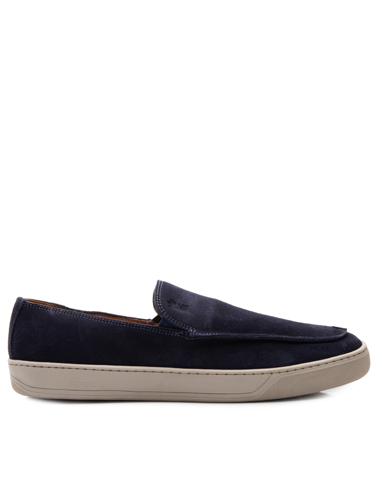 Tênis Masculino Loafer Camurça - Azul