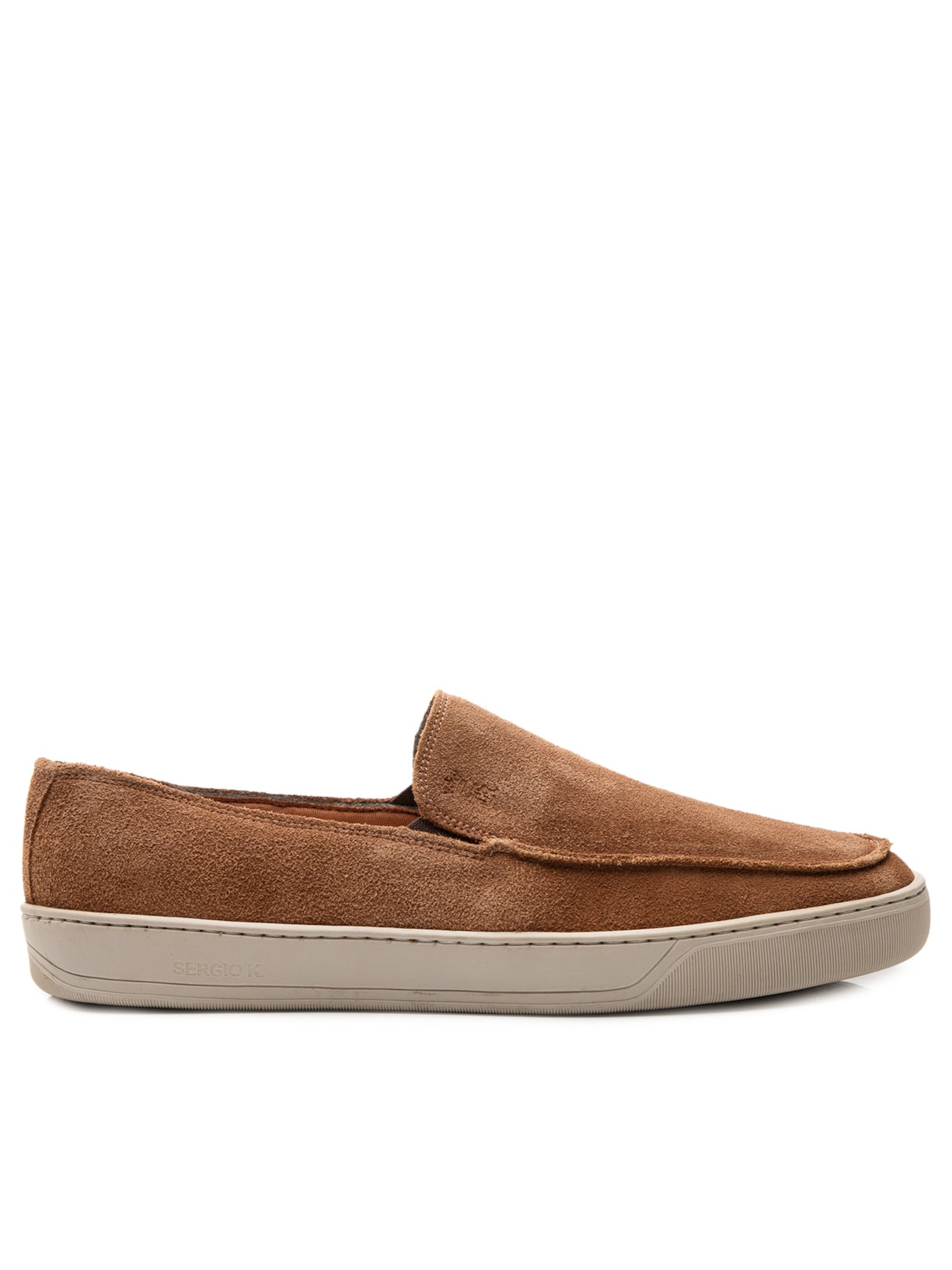 Tênis Masculino Loafer Camurça - Marrom