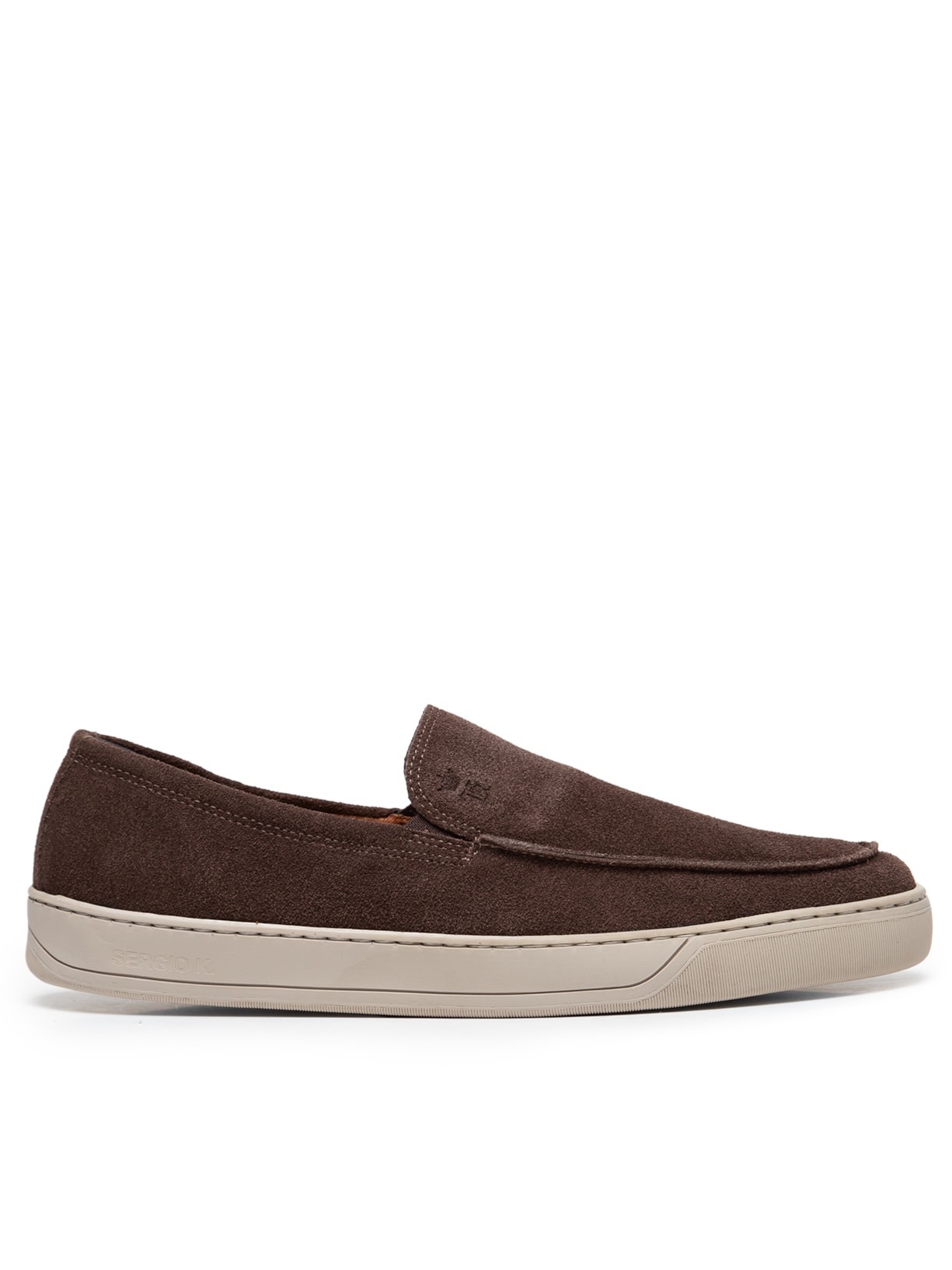 Tênis Masculino Loafer Camurça - Marrom