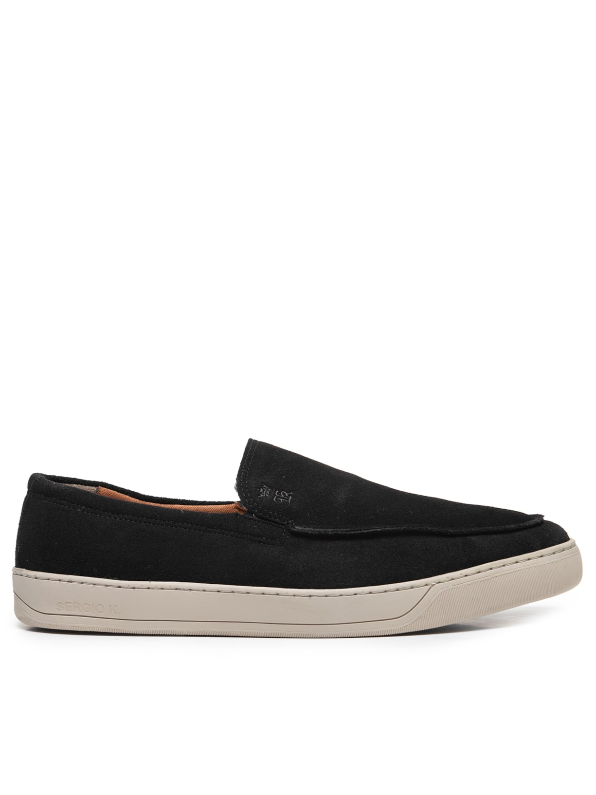 Tênis Masculino Loafer Camurça - Preto