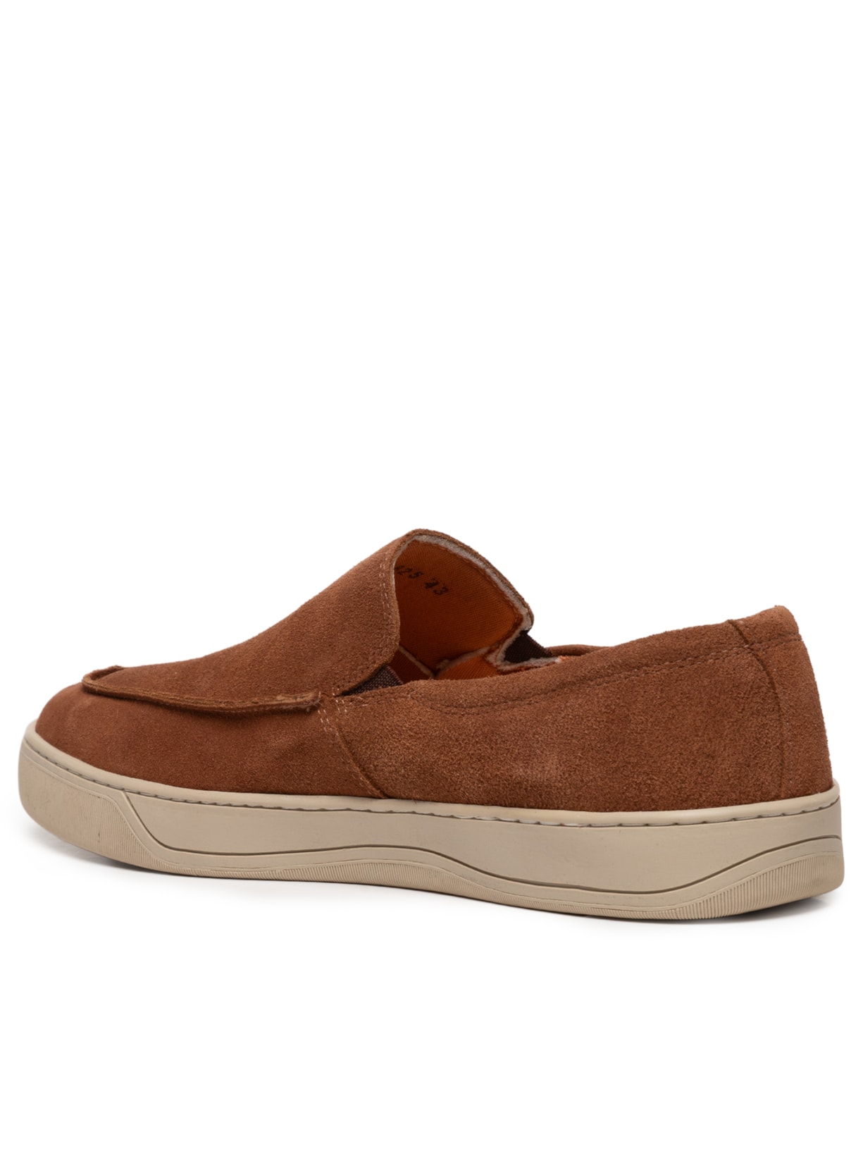 Tênis Masculino Loafer Em Camurça Bege Sergio K