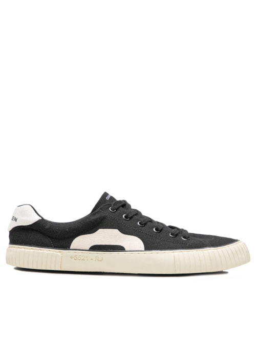 Tênis Masculino Lona +5521 - Preto