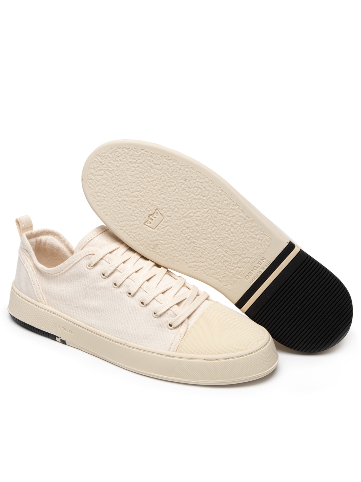 Tênis Masculino Lona Steady Low Top Osklen Bege - Main Image