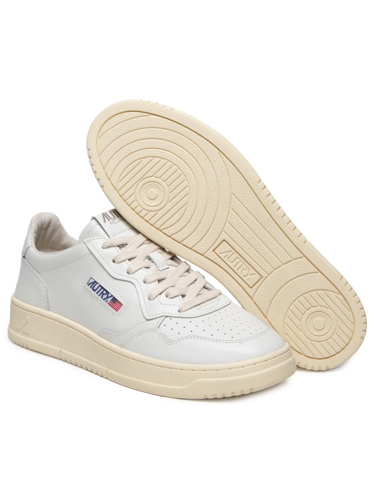 Tênis Masculino Medalist Low Man Leather Branco Autry