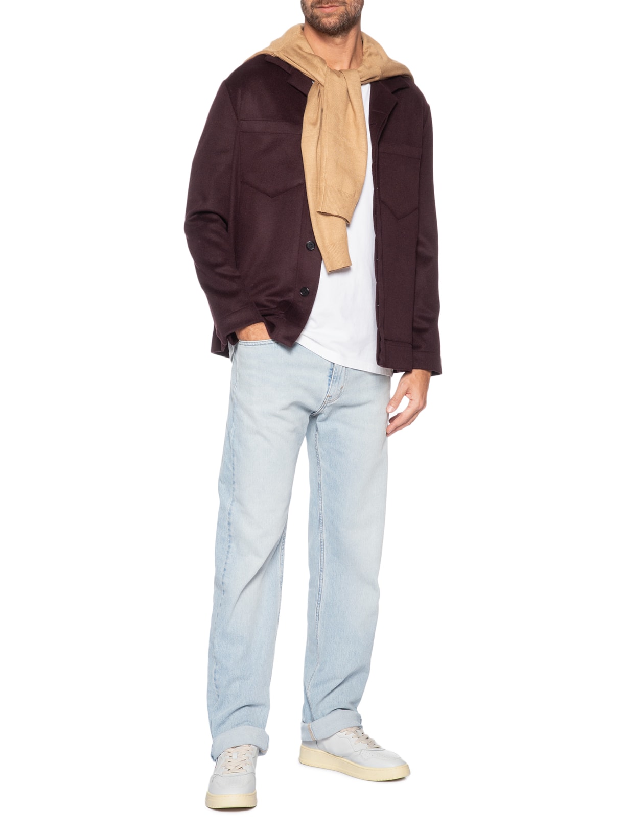 Tênis Masculino Medalist Low Man Leather Branco Autry