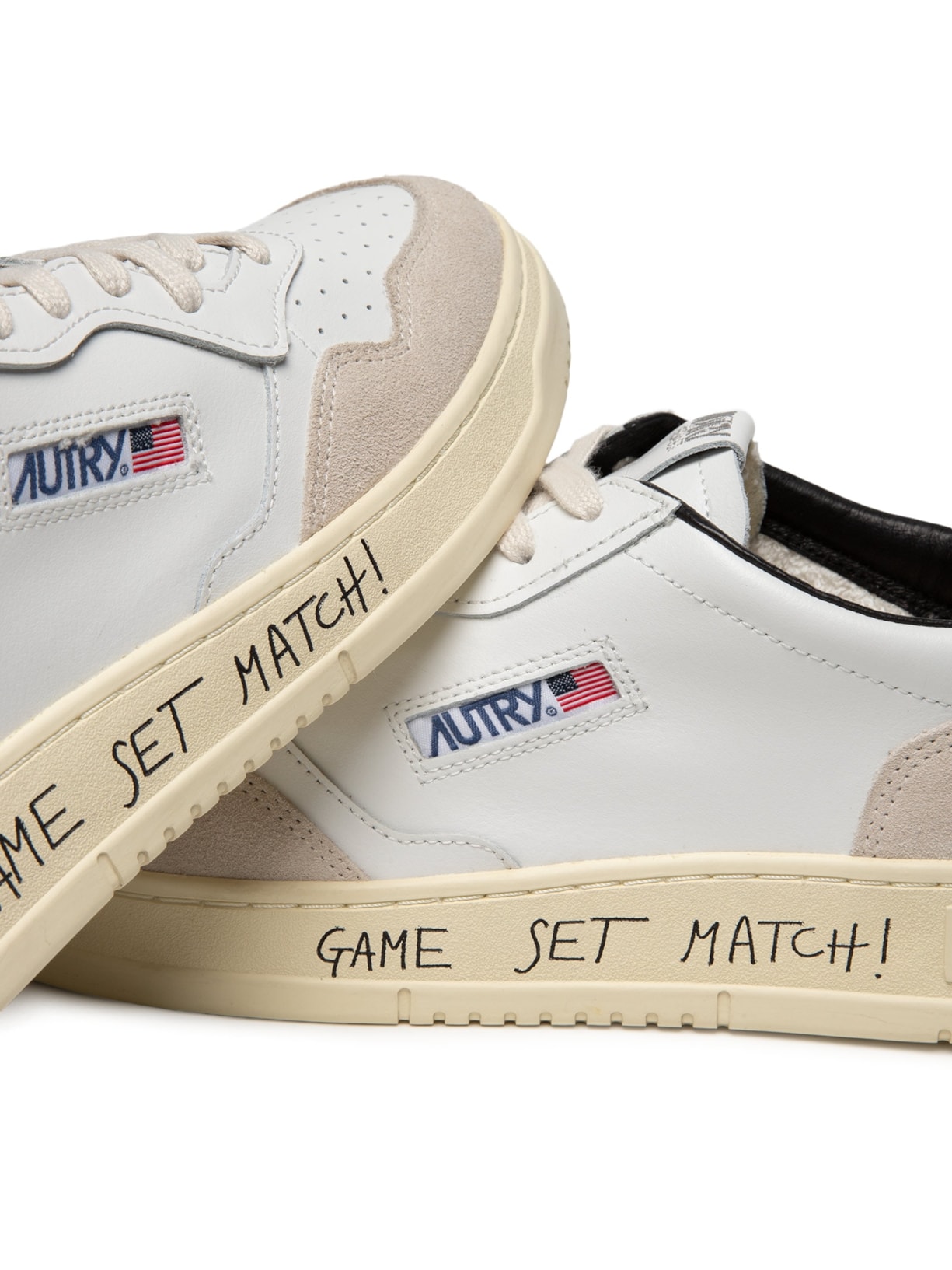 Tênis Masculino Medalist Low Man Match Suede Bege Autry