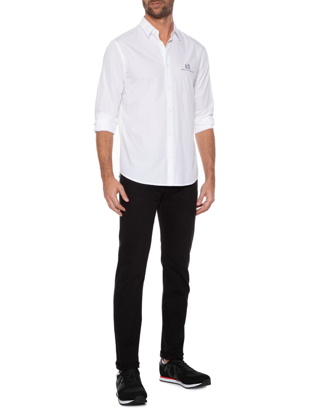 Tênis Masculino Mesh Preto Armani Exchange