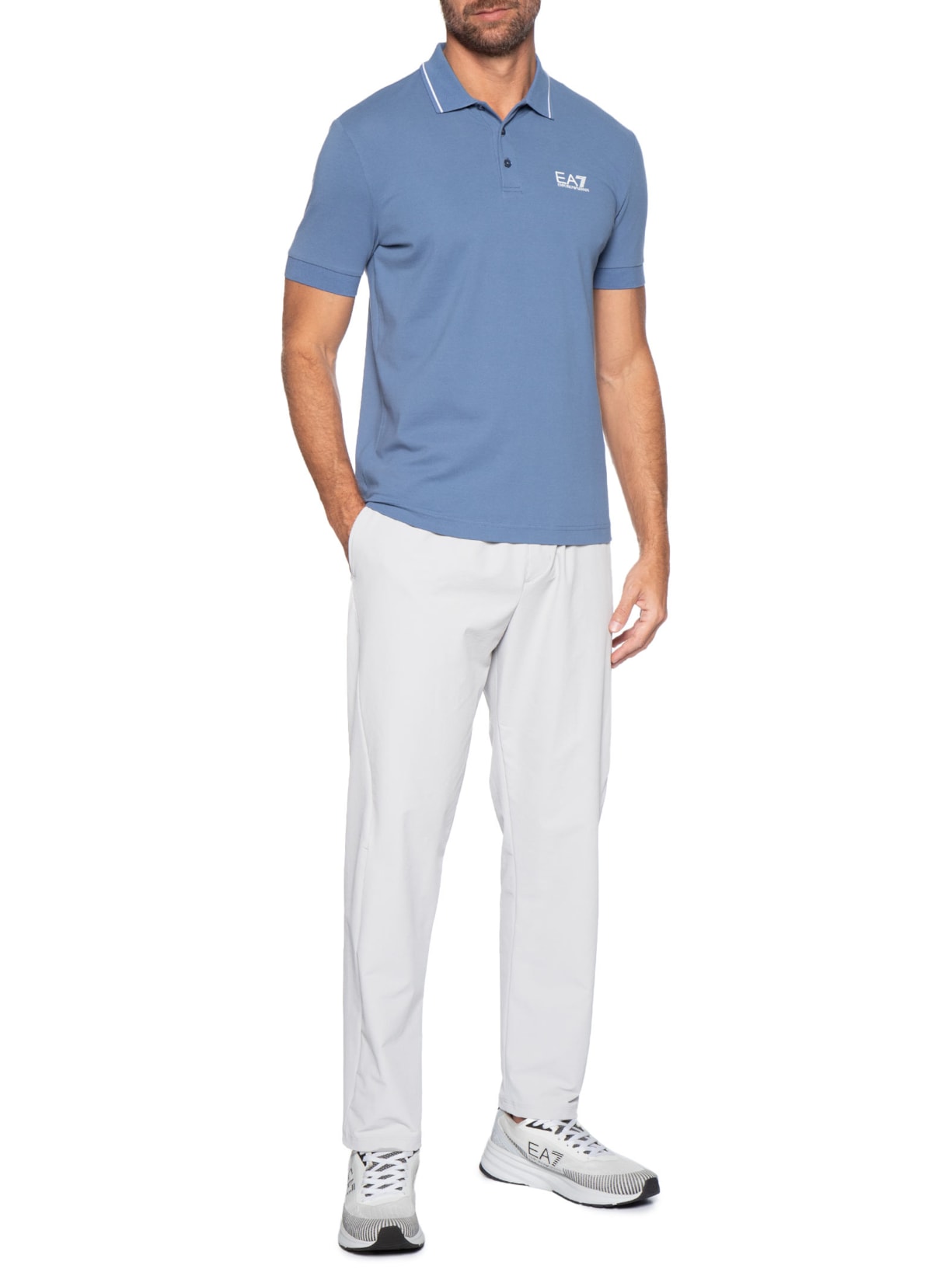 Tênis Masculino  New Crusher Distance – Branco Ea7 Emporio Armani