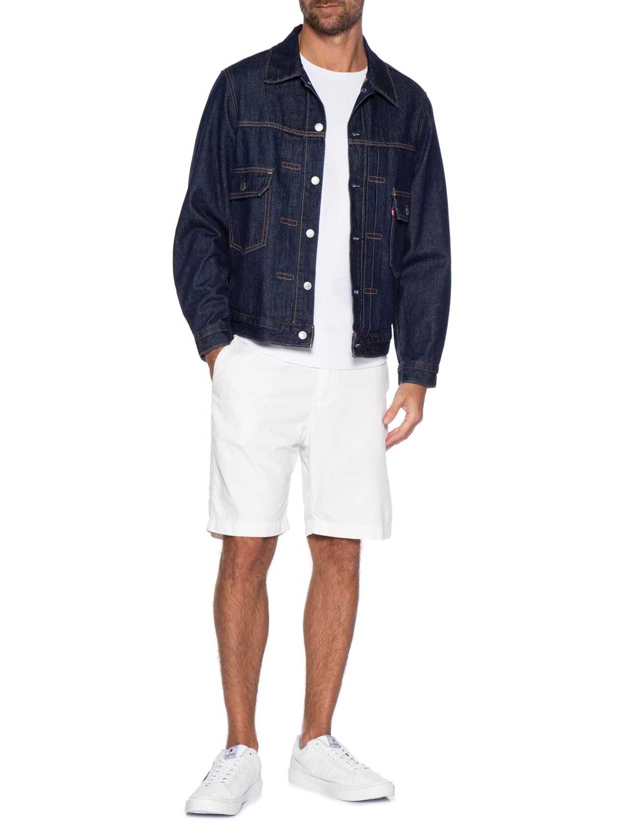 Tênis Masculino New Malcolm Branco Tommy Hilfiger