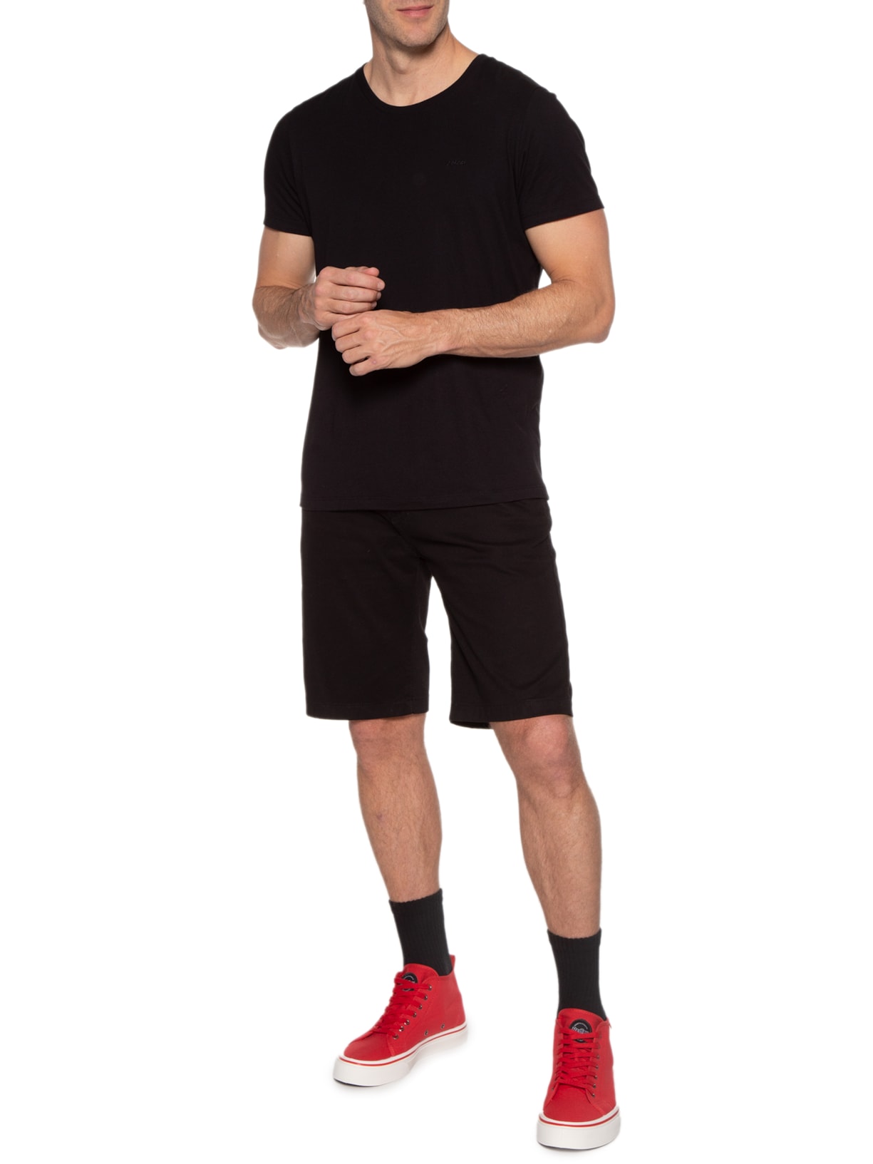 Tênis Masculino Originals Cano Alto Redley Vermelho