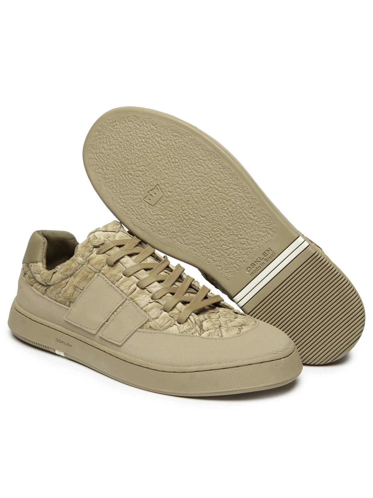 Tênis Masculino Pirarucu Ag Sneaker Monochromatic Bege Osklen