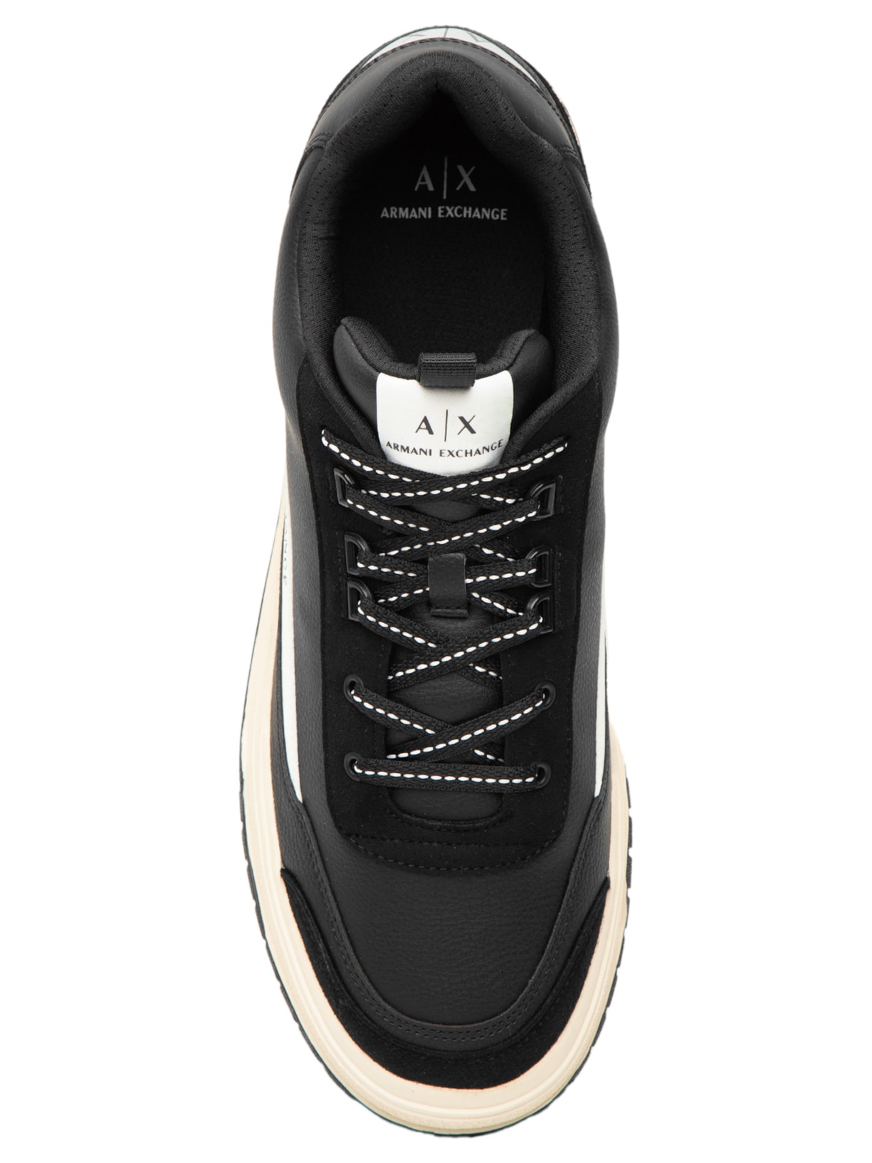 Tênis Masculino Recortes Preto Armani Exchange