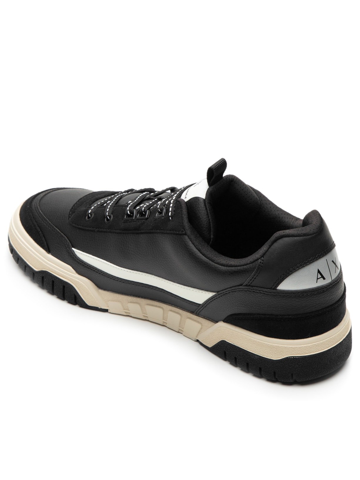 Tênis Masculino Recortes Preto Armani Exchange