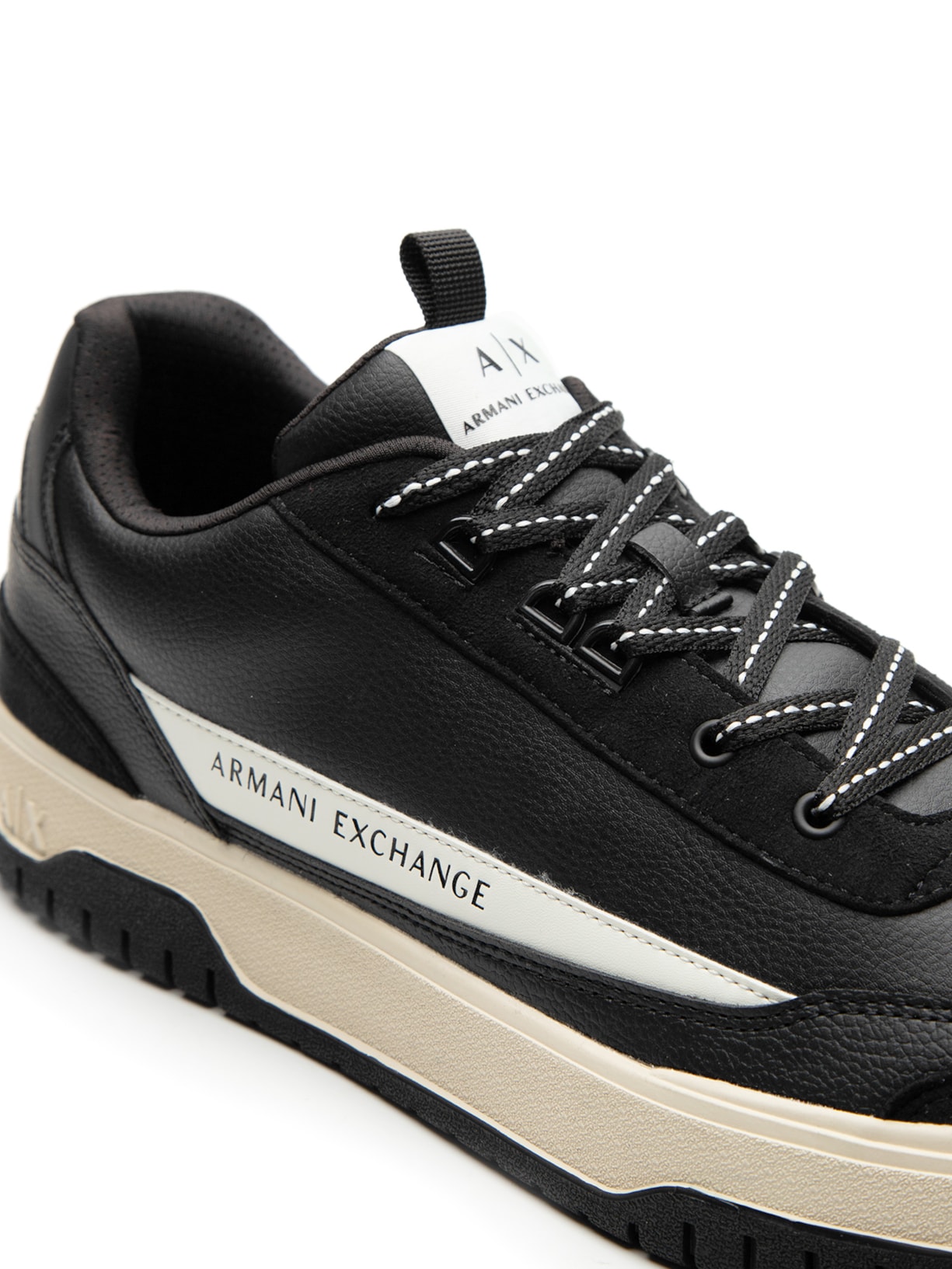 Tênis Masculino Recortes Preto Armani Exchange