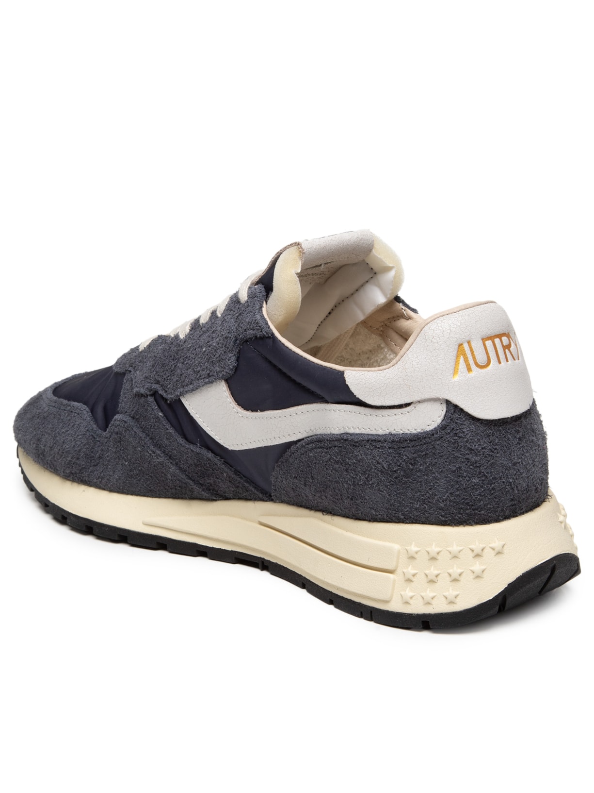 Tênis Masculino Reelwind Low Man Nylon Crack Azul Autry