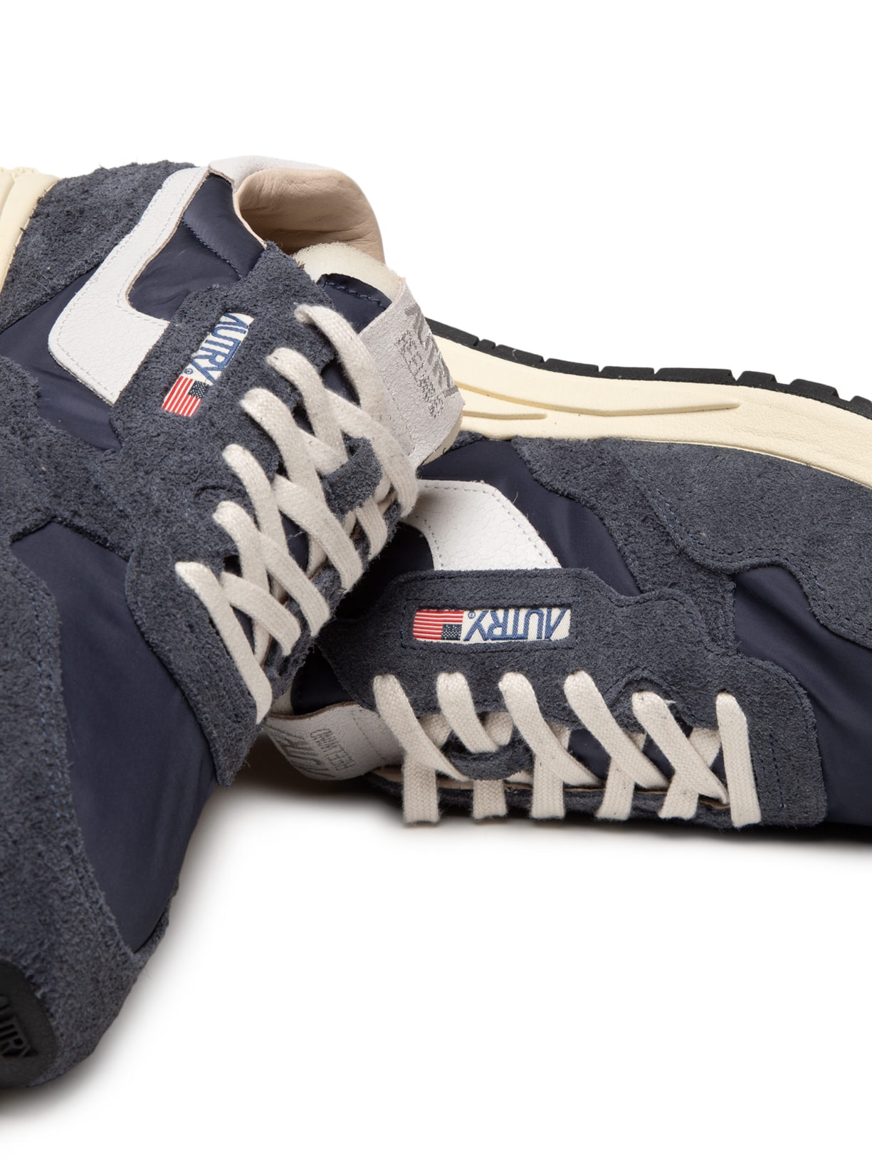 Tênis Masculino Reelwind Low Man Nylon Crack Azul Autry