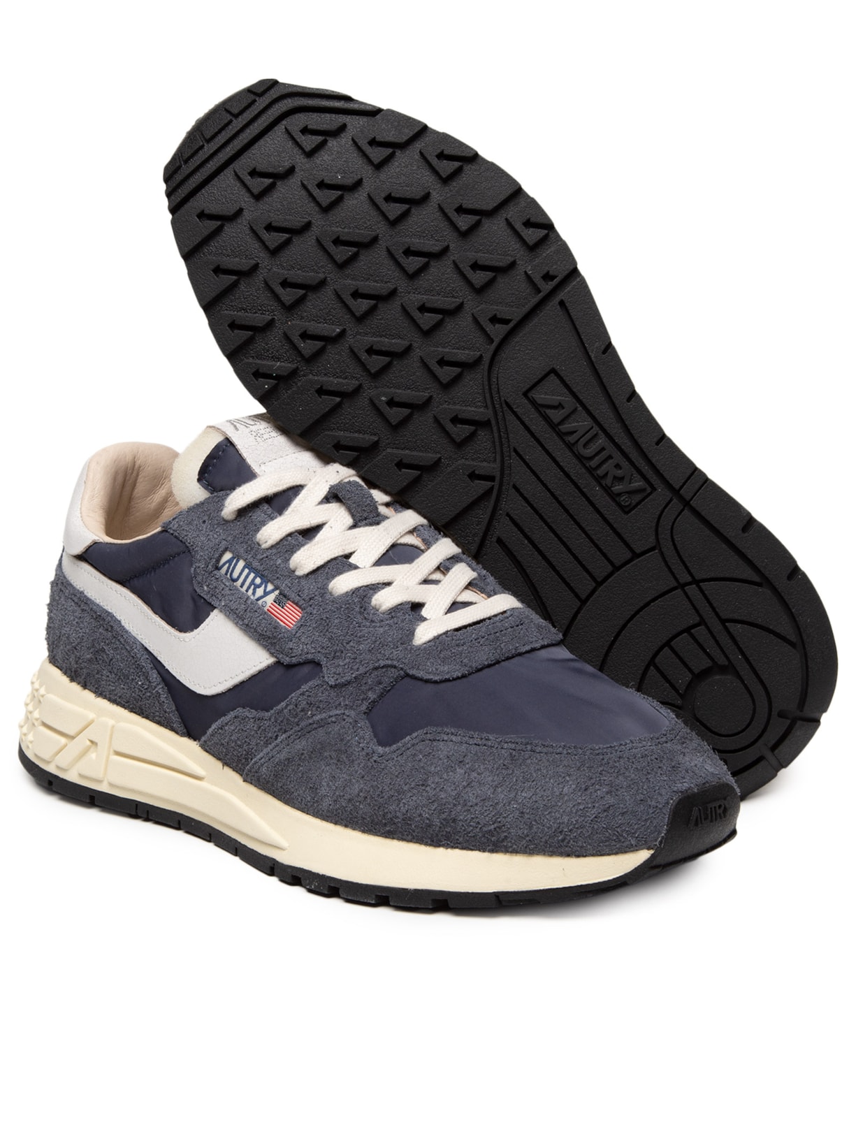 Tênis Masculino Reelwind Low Man Nylon Crack Azul Autry