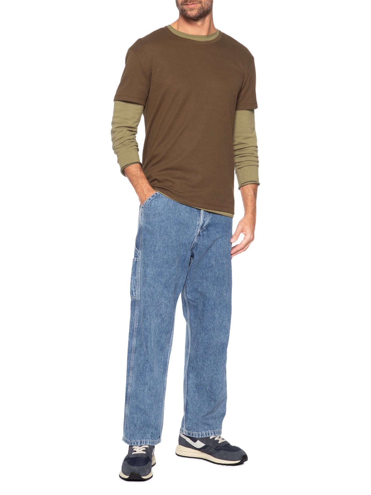 Tênis Masculino Reelwind Low Man Nylon Crack Azul Autry