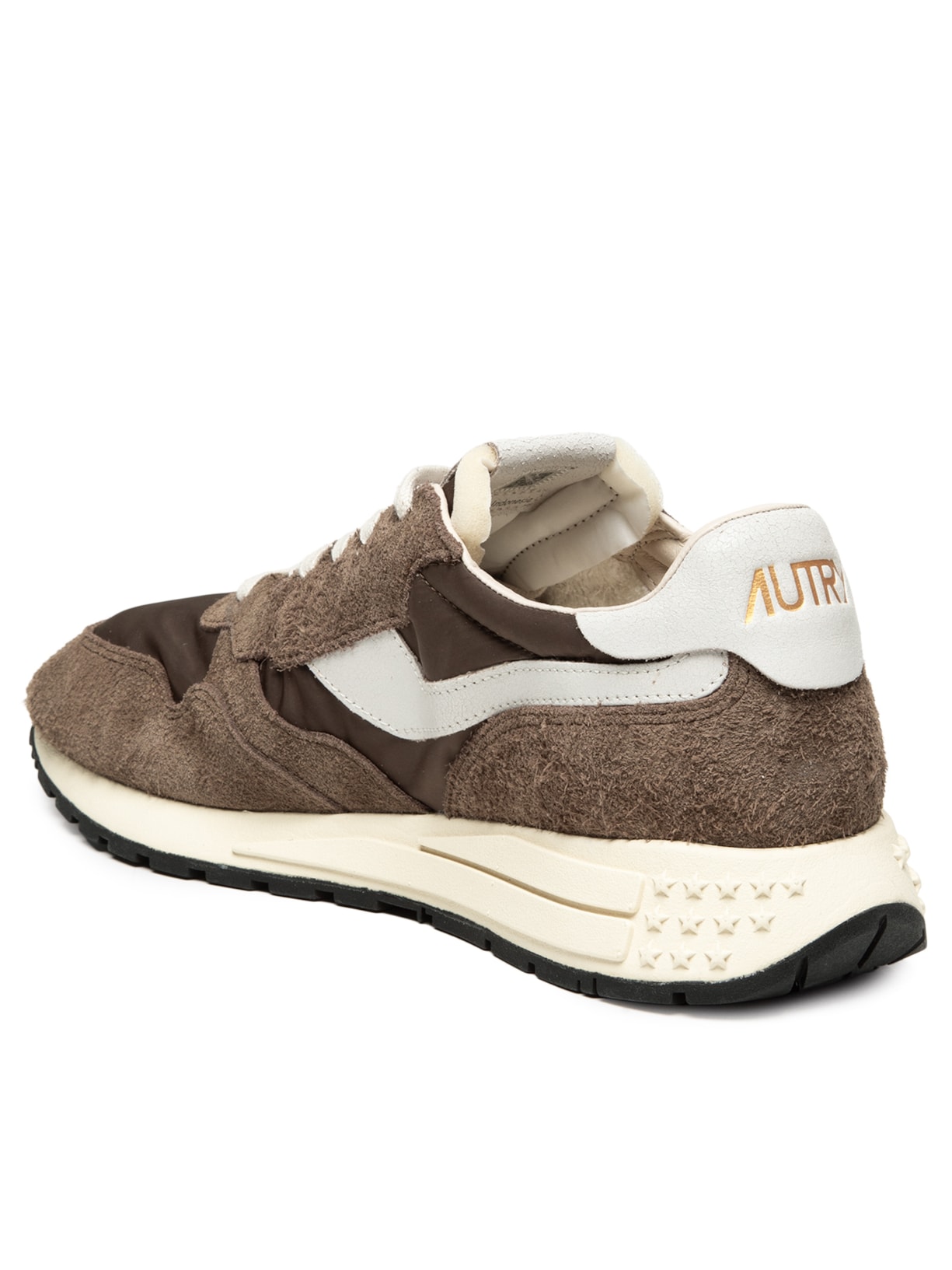 Tênis Masculino Reelwind Low Man Nylon Crack Marrom Autry