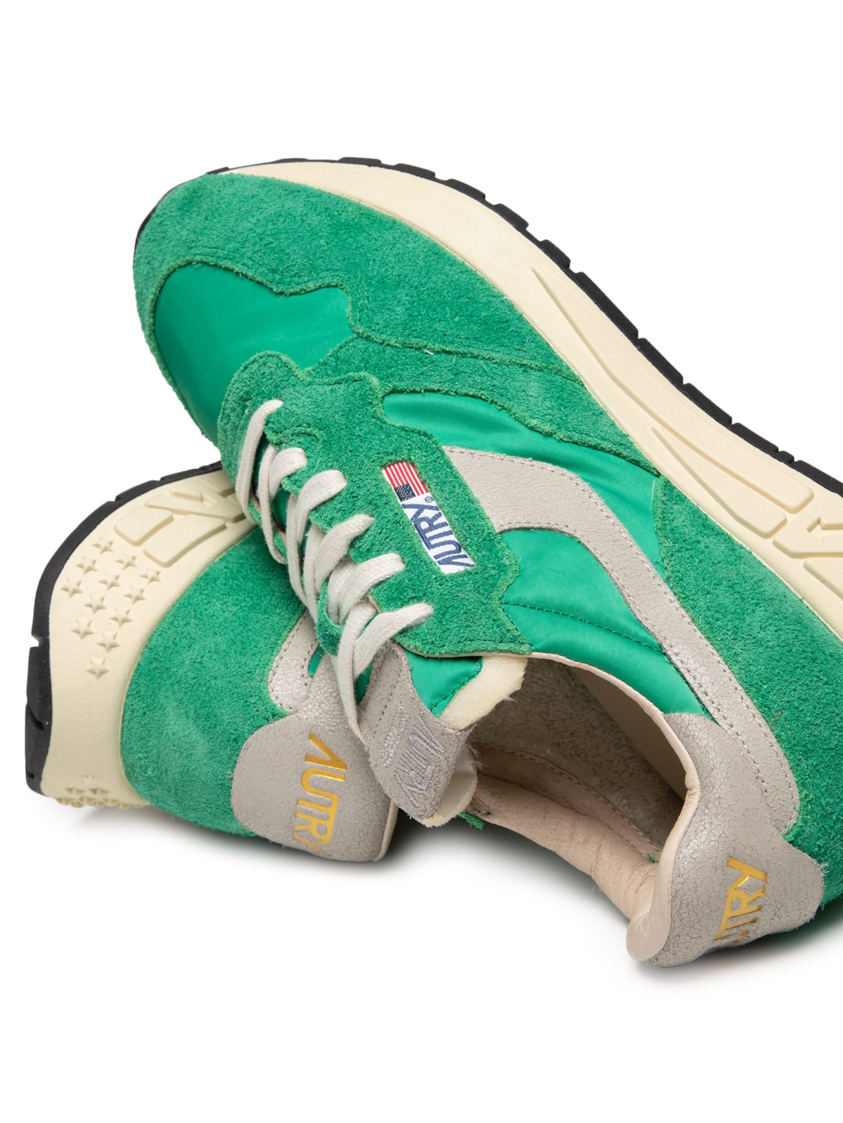 Tênis Masculino Reelwind Low Man Nylon Crack Verde Autry