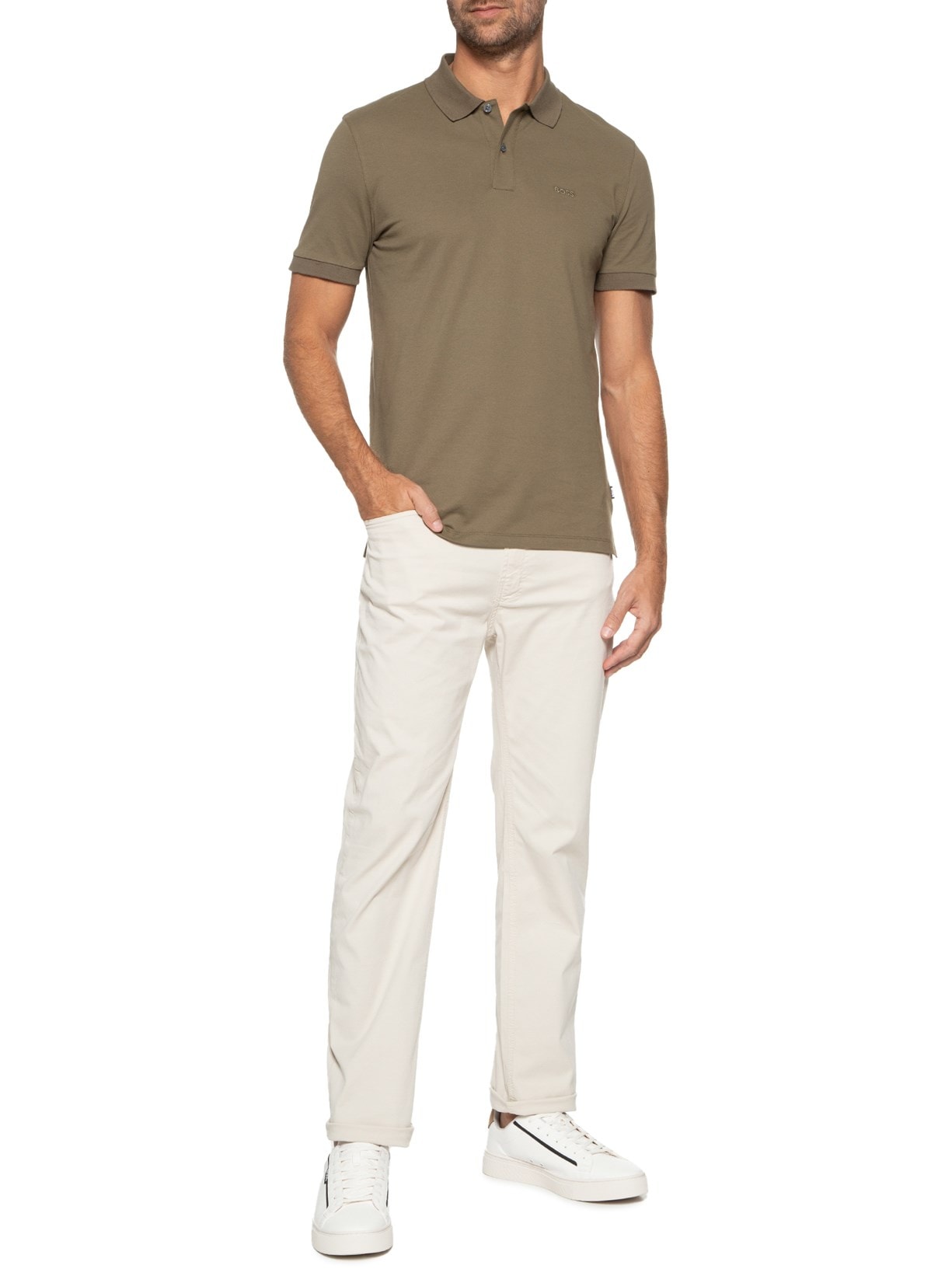 Tênis Masculino Rhys Pusdth Branco Boss