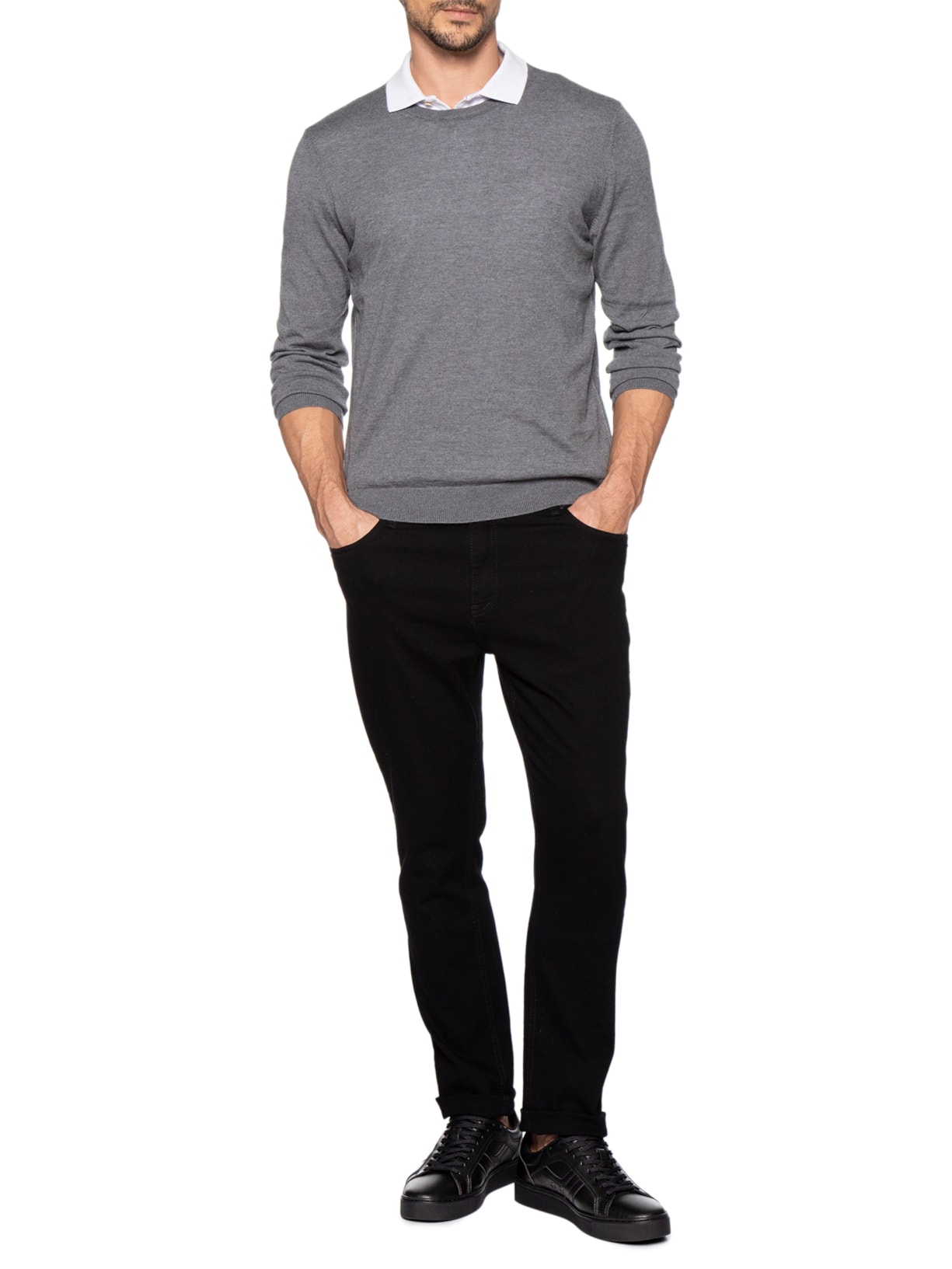 Tênis Masculino Rhys Tenn Pu Preto Boss
