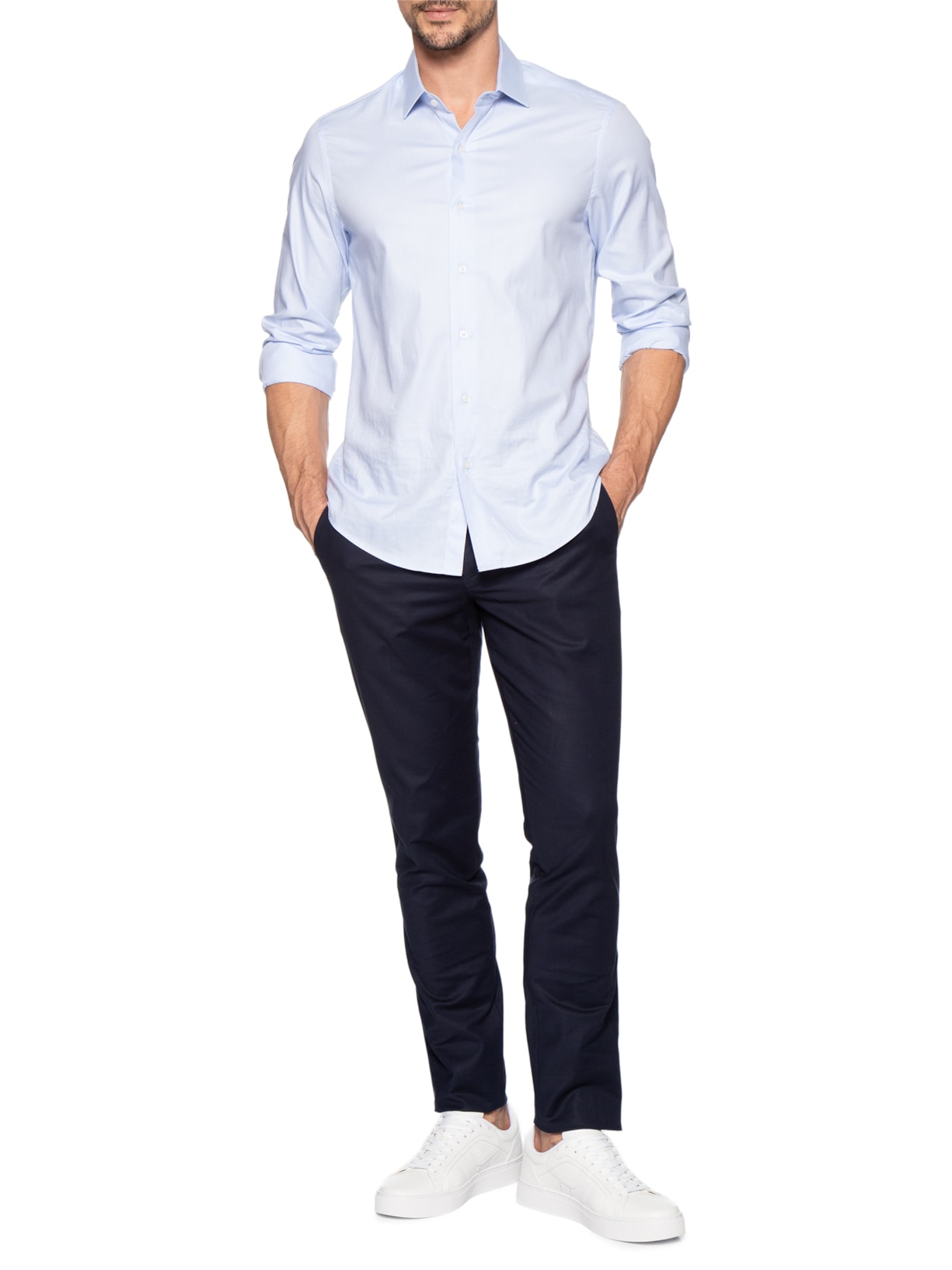 Tênis Masculino Rhys Tenn PU – Branco Boss