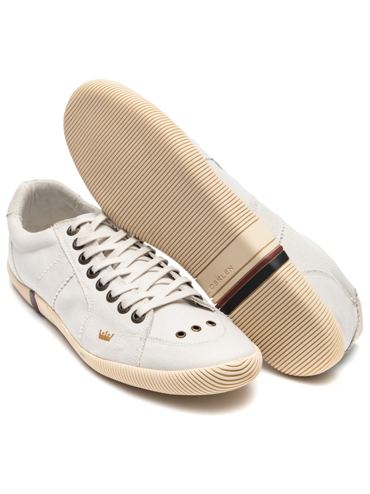 Tênis Masculino Riva Lona Lisa Bege Osklen