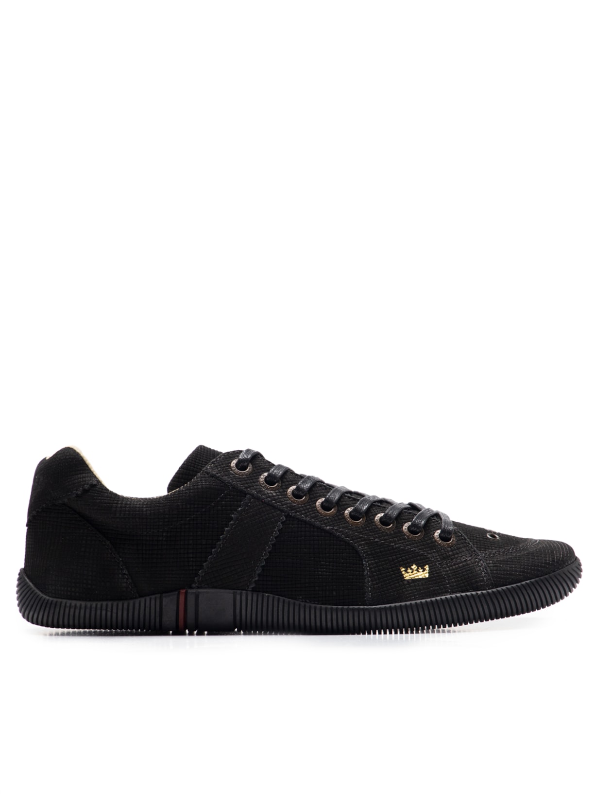 Tênis Masculino Riva Nobuck Fine Black Sole - Preto
