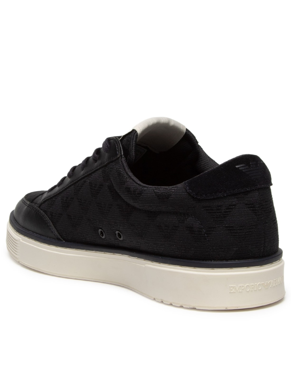 Tênis Masculino Runn Calf PU+Omnia Eagle – Azul Emporio Armani