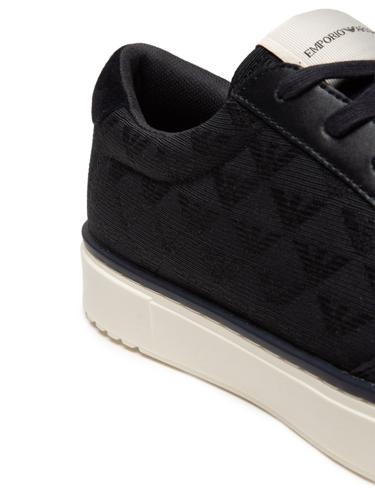 Tênis Masculino Runn Calf PU+Omnia Eagle – Azul Emporio Armani