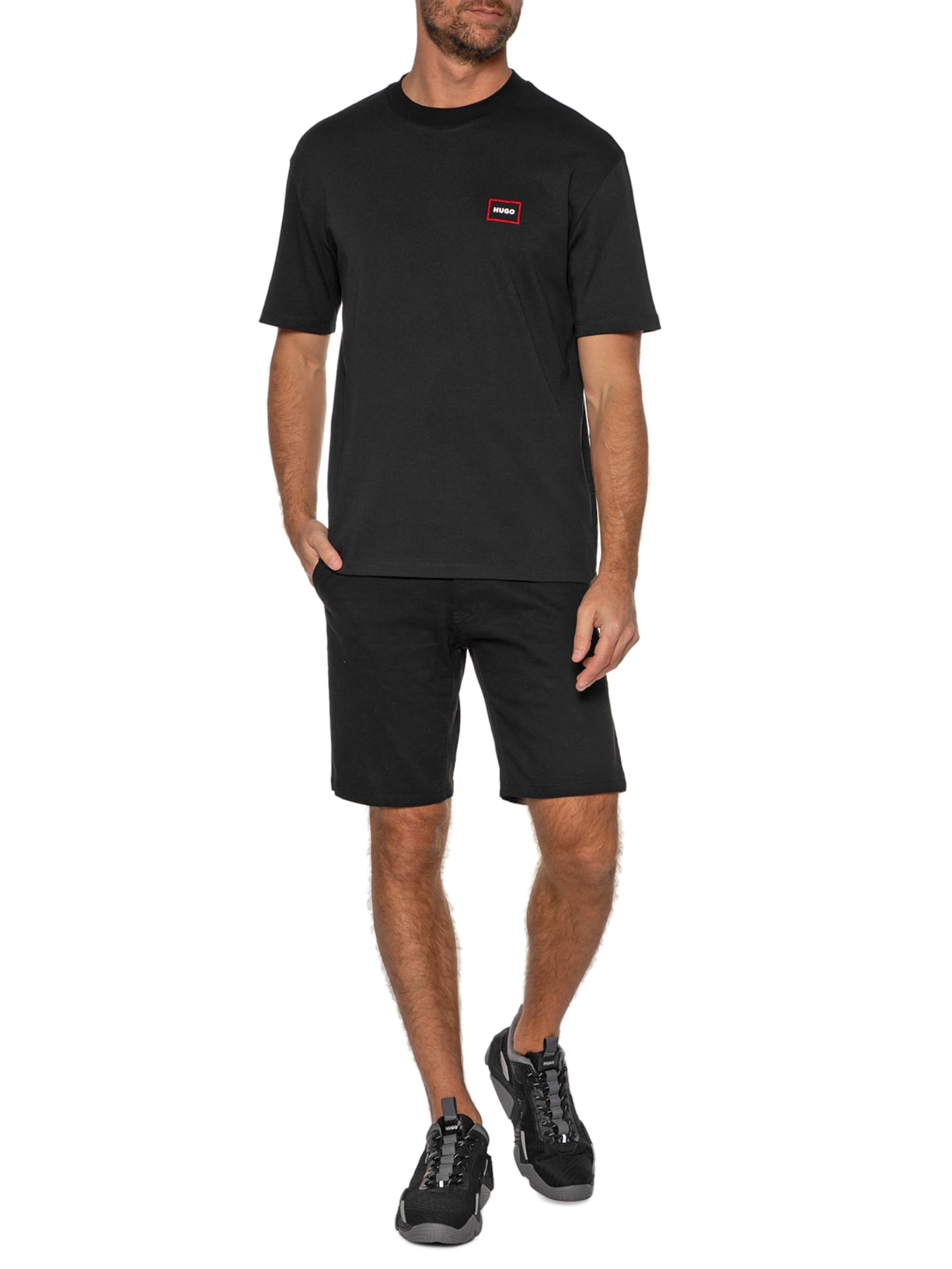 Tênis Masculino Running Quake Runn Preto Hugo