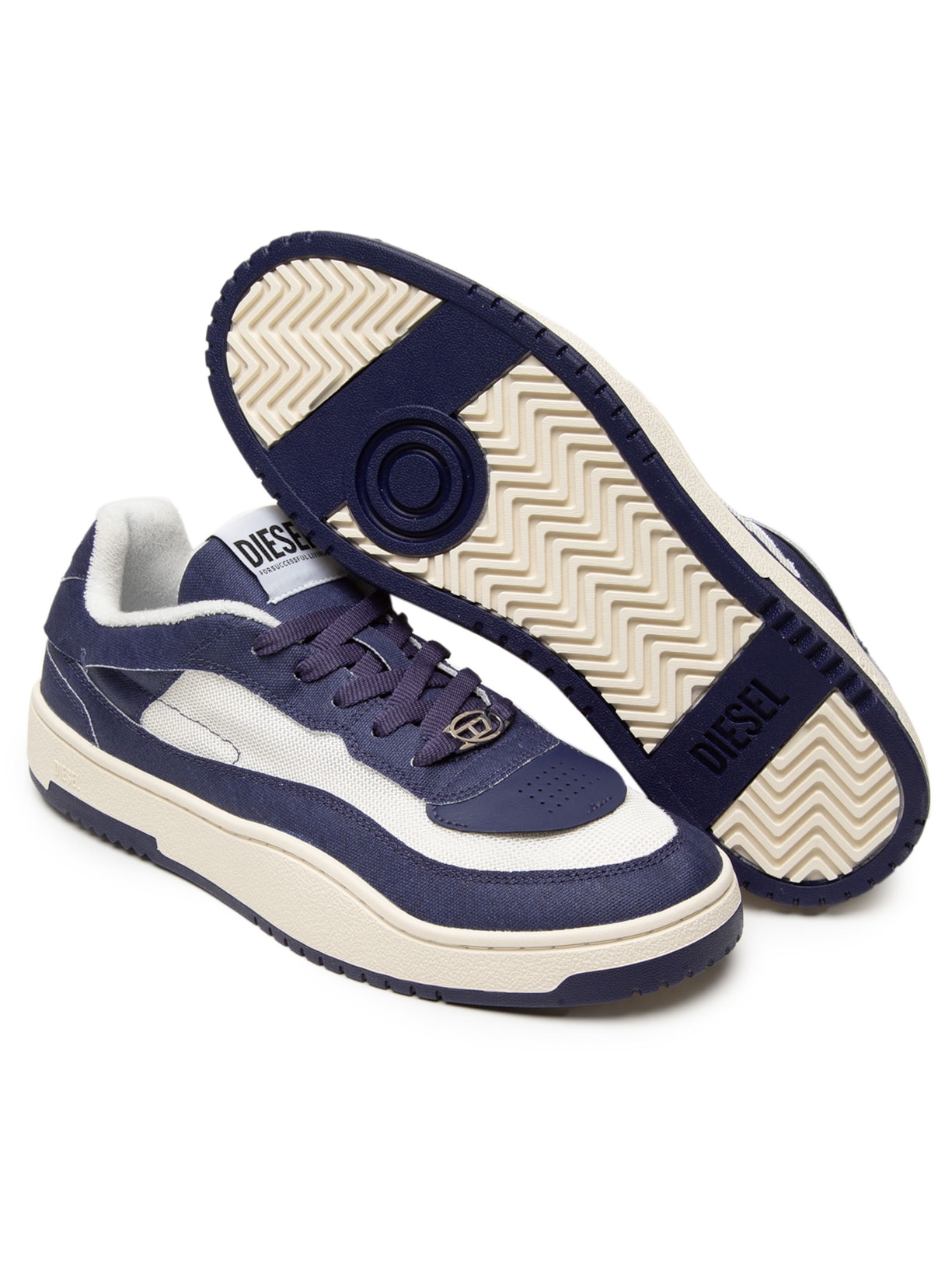 Tênis Masculino S-Oval Skate Low Azul Diesel