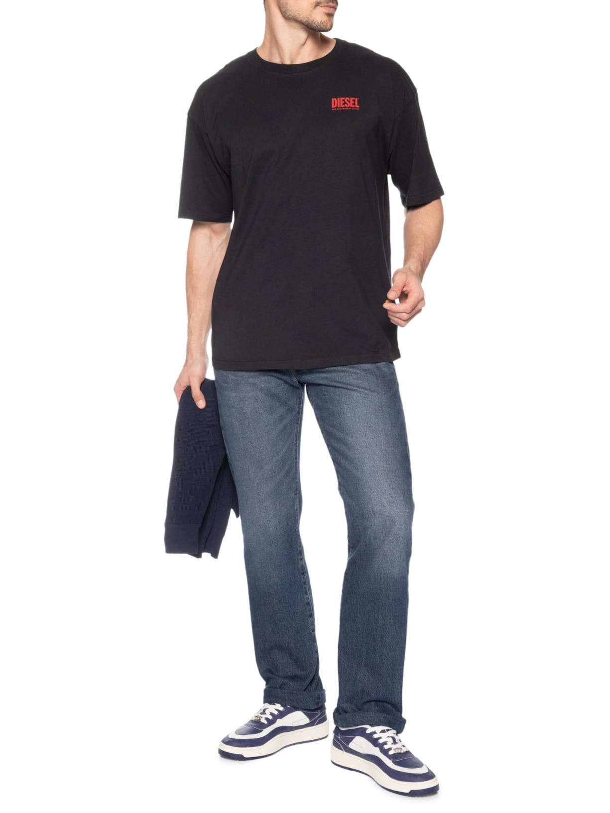 Tênis Masculino S-Oval Skate Low Azul Diesel